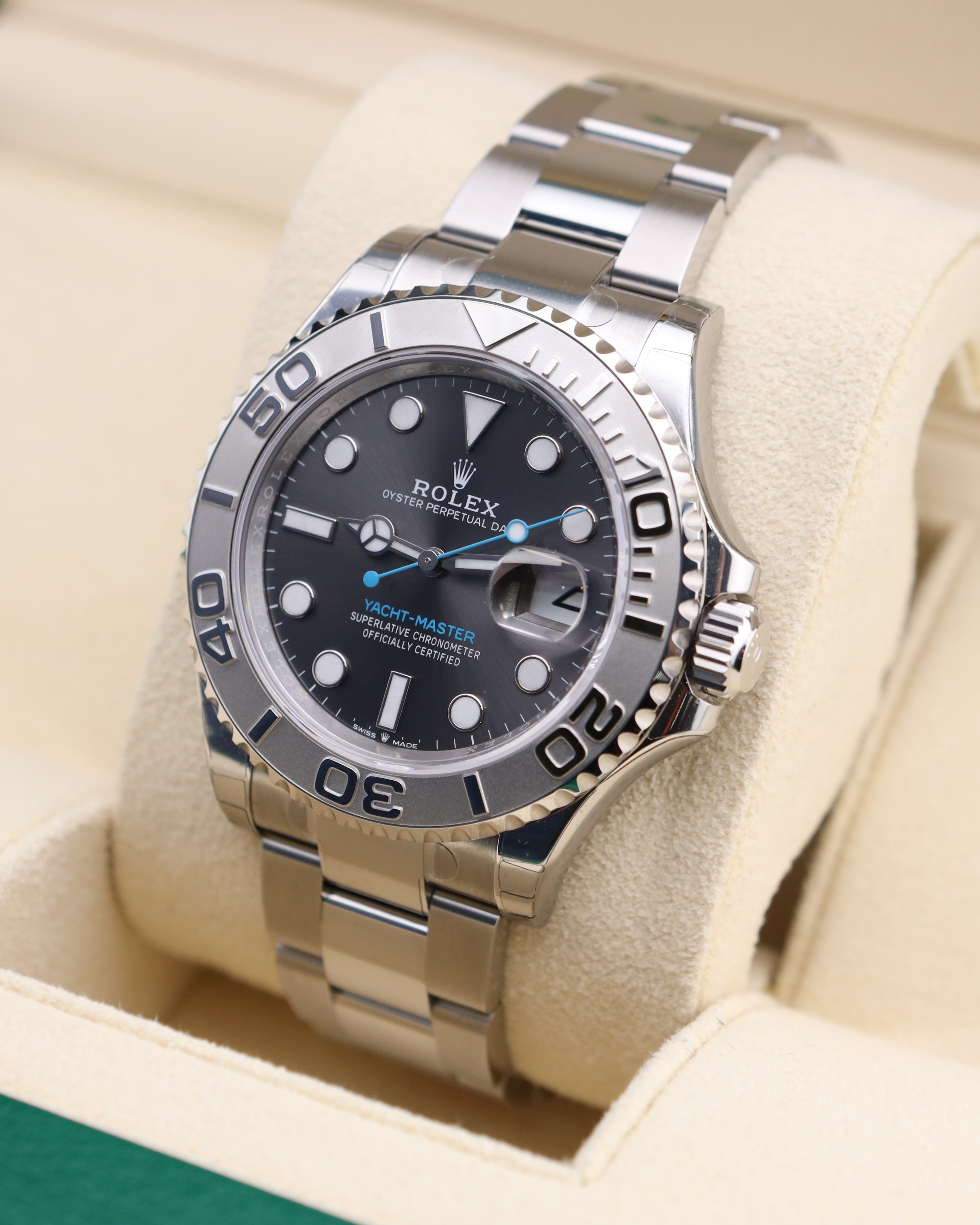 Rolex Yacht-Master 40 Rhodium Slate Dial 126622 Platinum Bezel - 2025