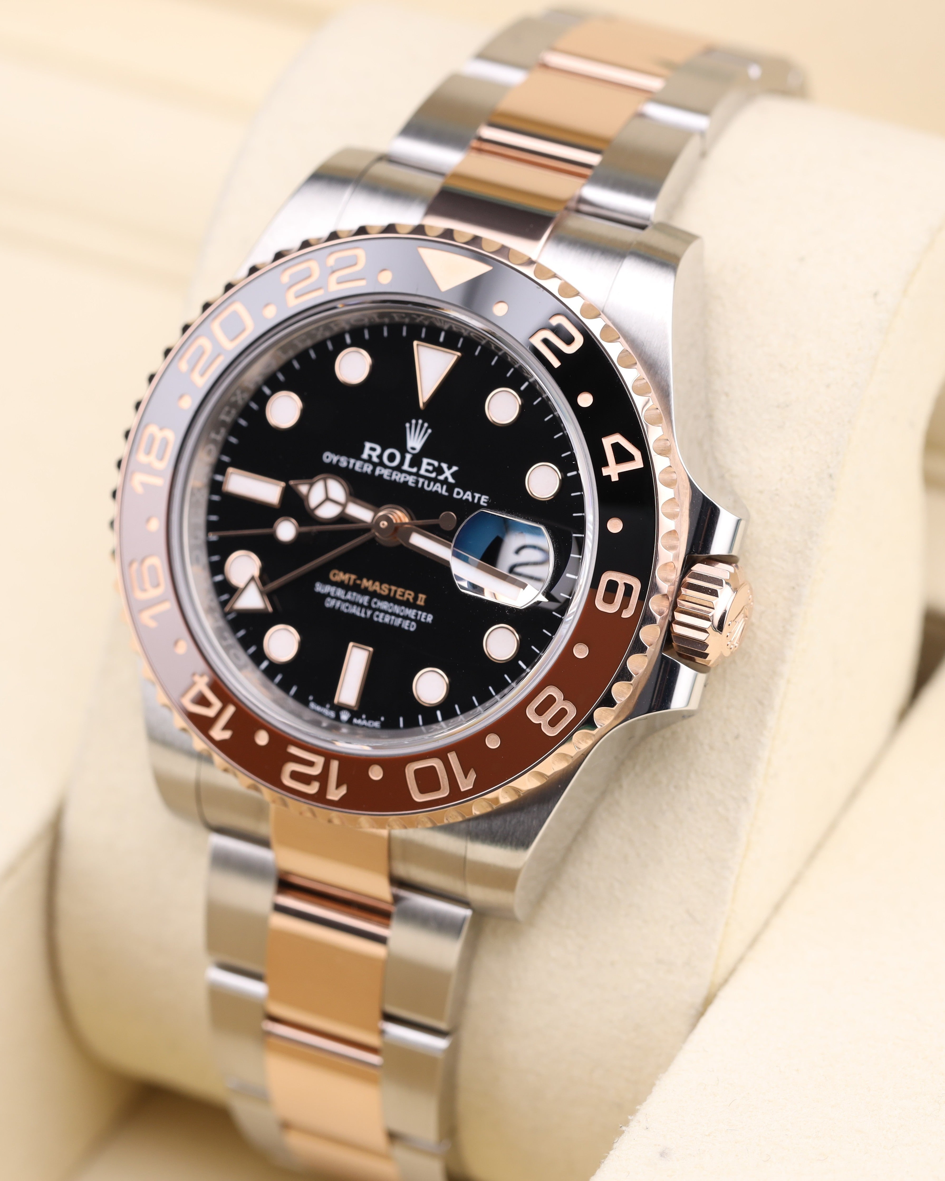 Rolex GMT-Master II Rootbeer Two Tone Rose Gold 126711CHNR