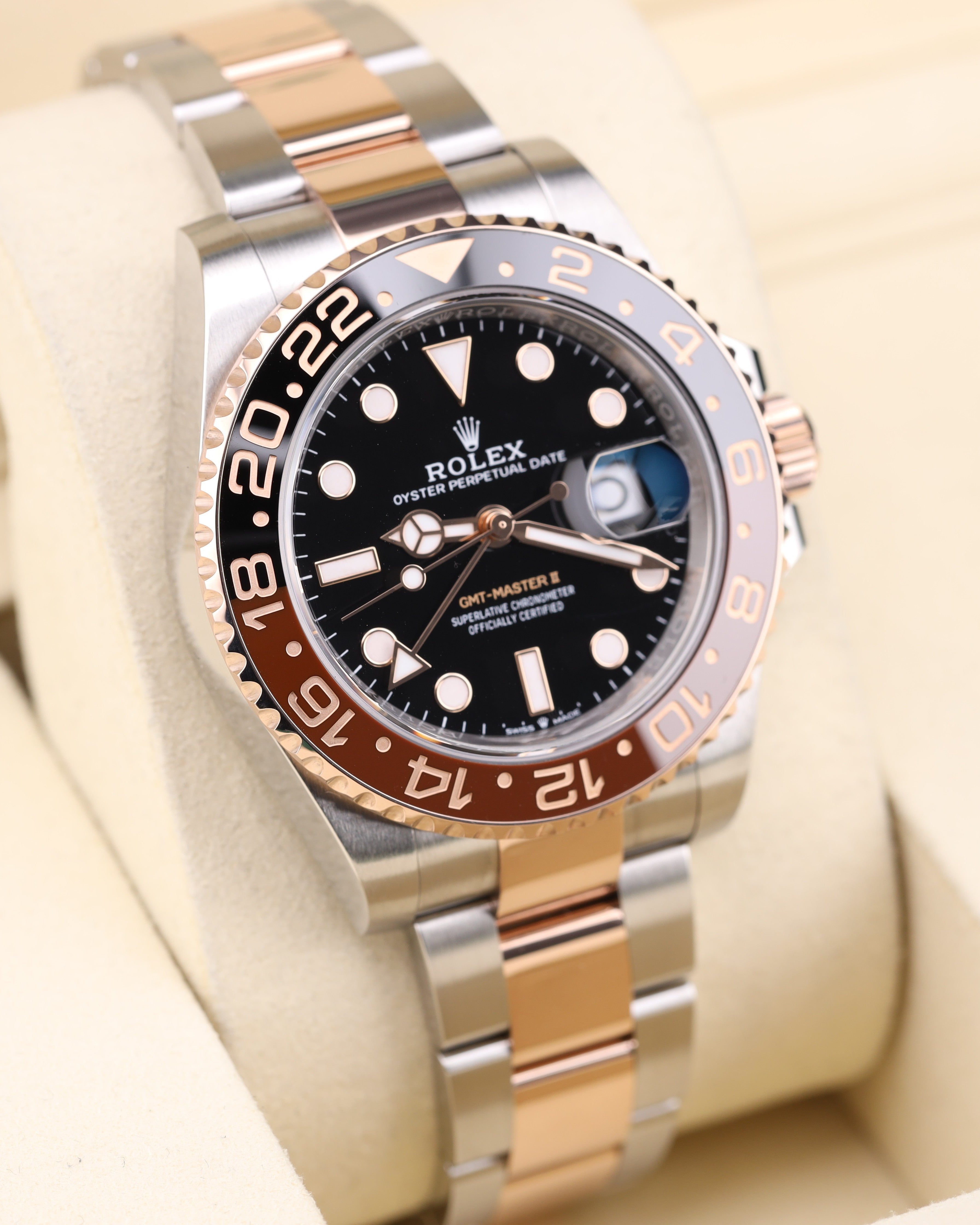 Rolex GMT-Master II Rootbeer Two Tone Rose Gold 126711CHNR