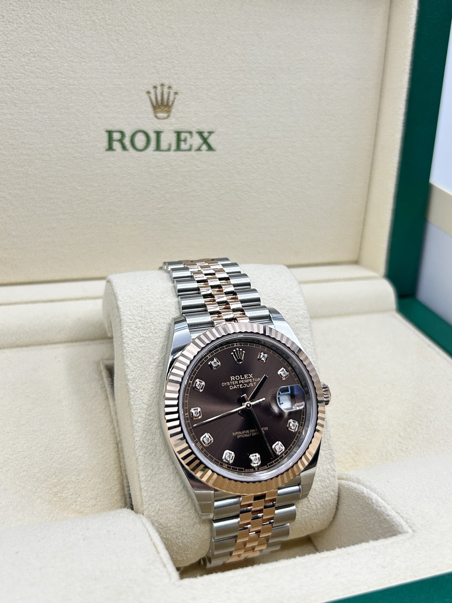 Rolex Datejust 41 Chocolate Diamond Dial 126331