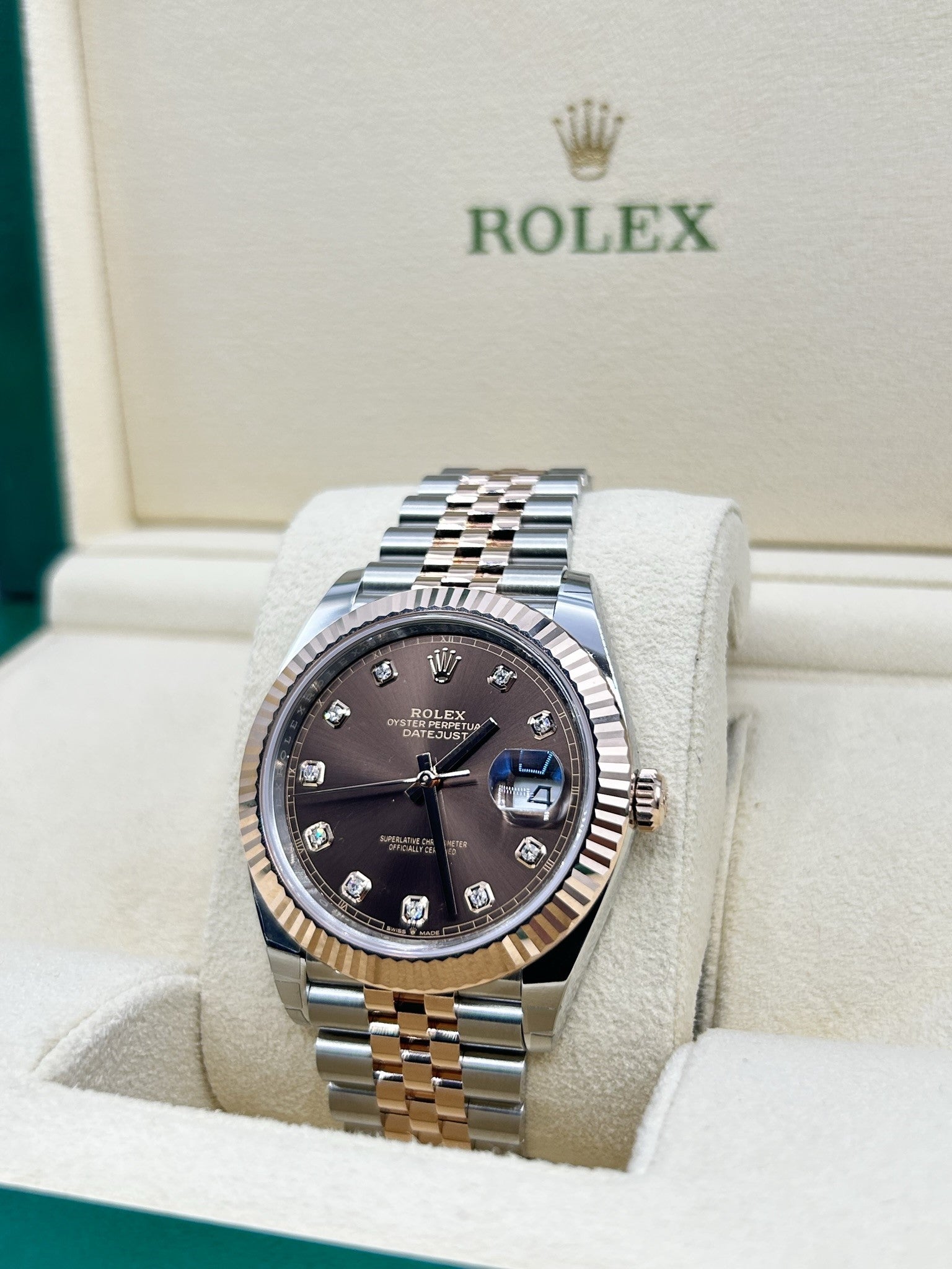 Rolex Datejust 41 Chocolate Diamond Dial 126331