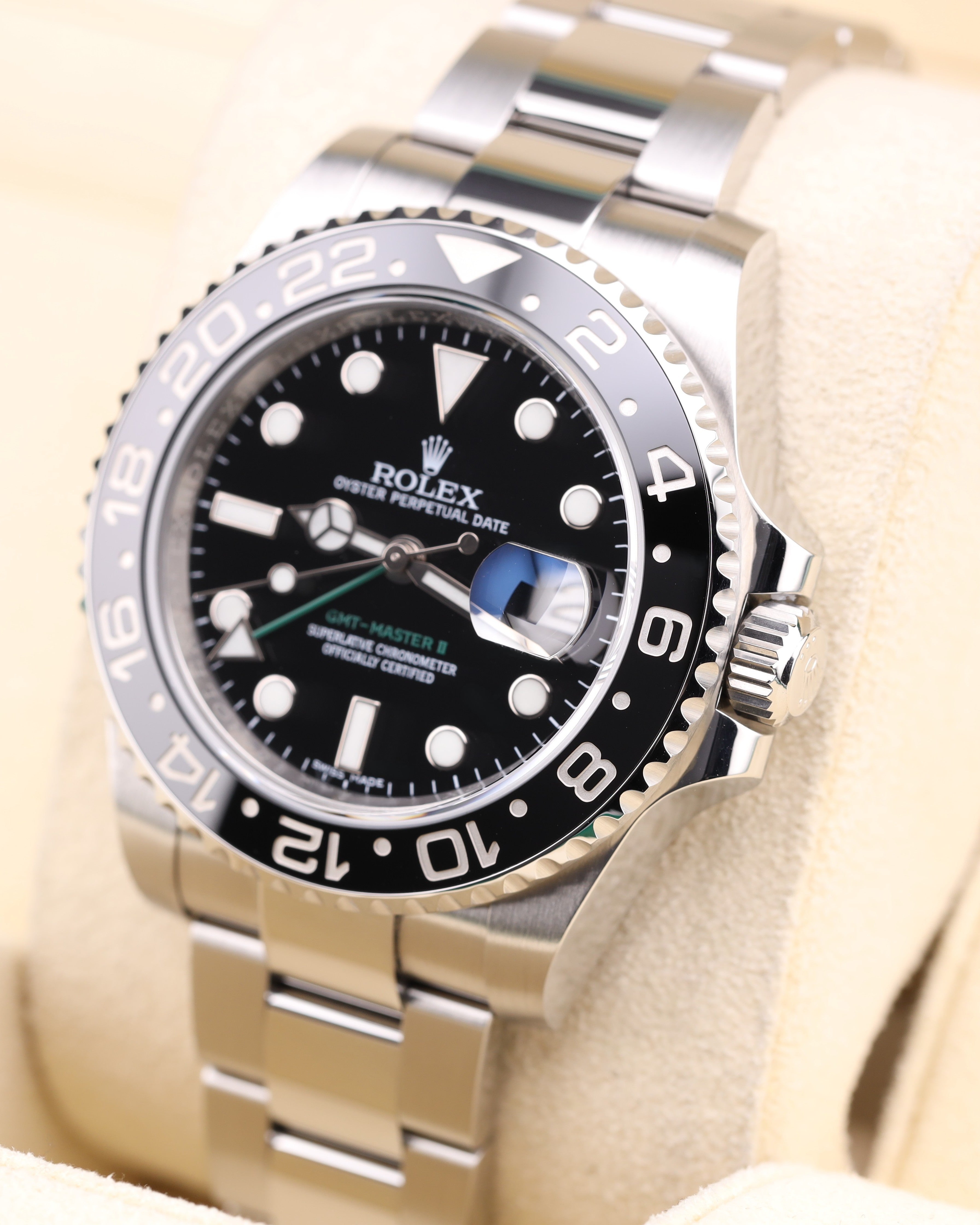 Rolex GMT-Master II Black Dial Green Arrow 116710LN