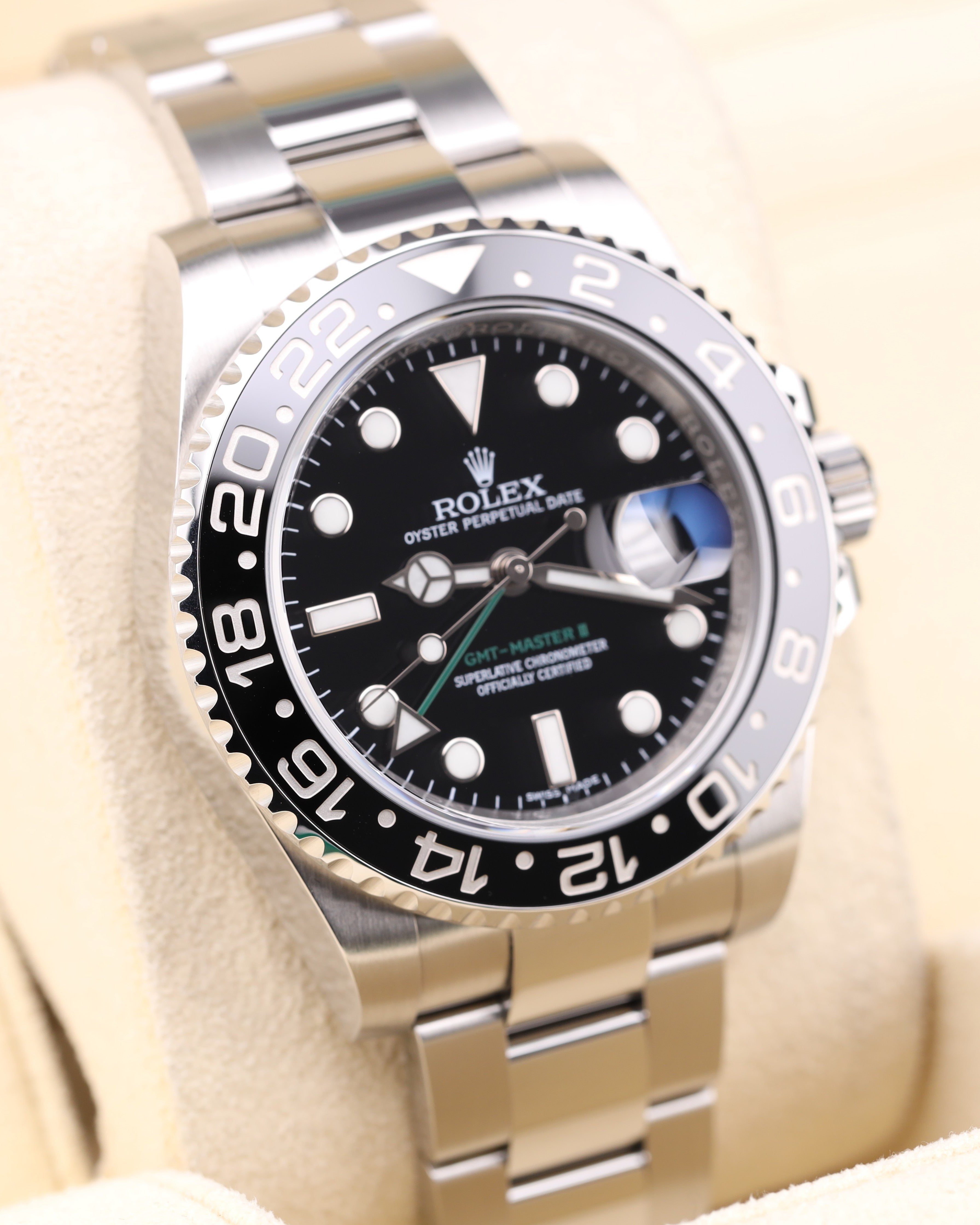 Rolex GMT-Master II Black Dial Green Arrow 116710LN – MVP Jewelers