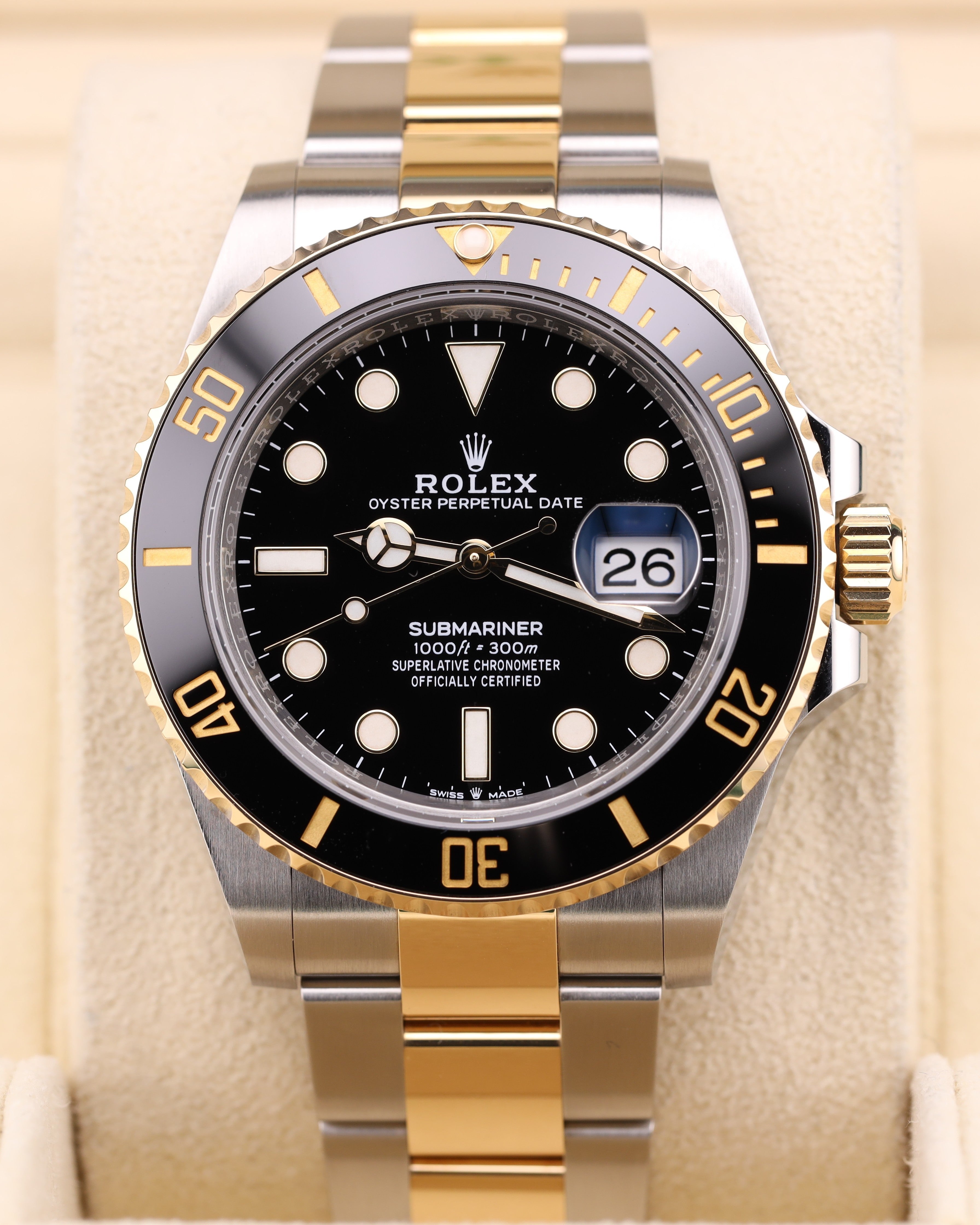 Rolex Submariner Date 41 Black Dial Two Tone Oyster 126613LN