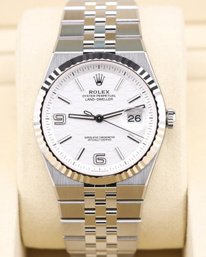 Rolex Land-Dweller 40 White Honeycomb Dial 127334
