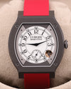 F.P.Journe Élégante red strap Titanium 48mm Titalyt White Dial ELHT