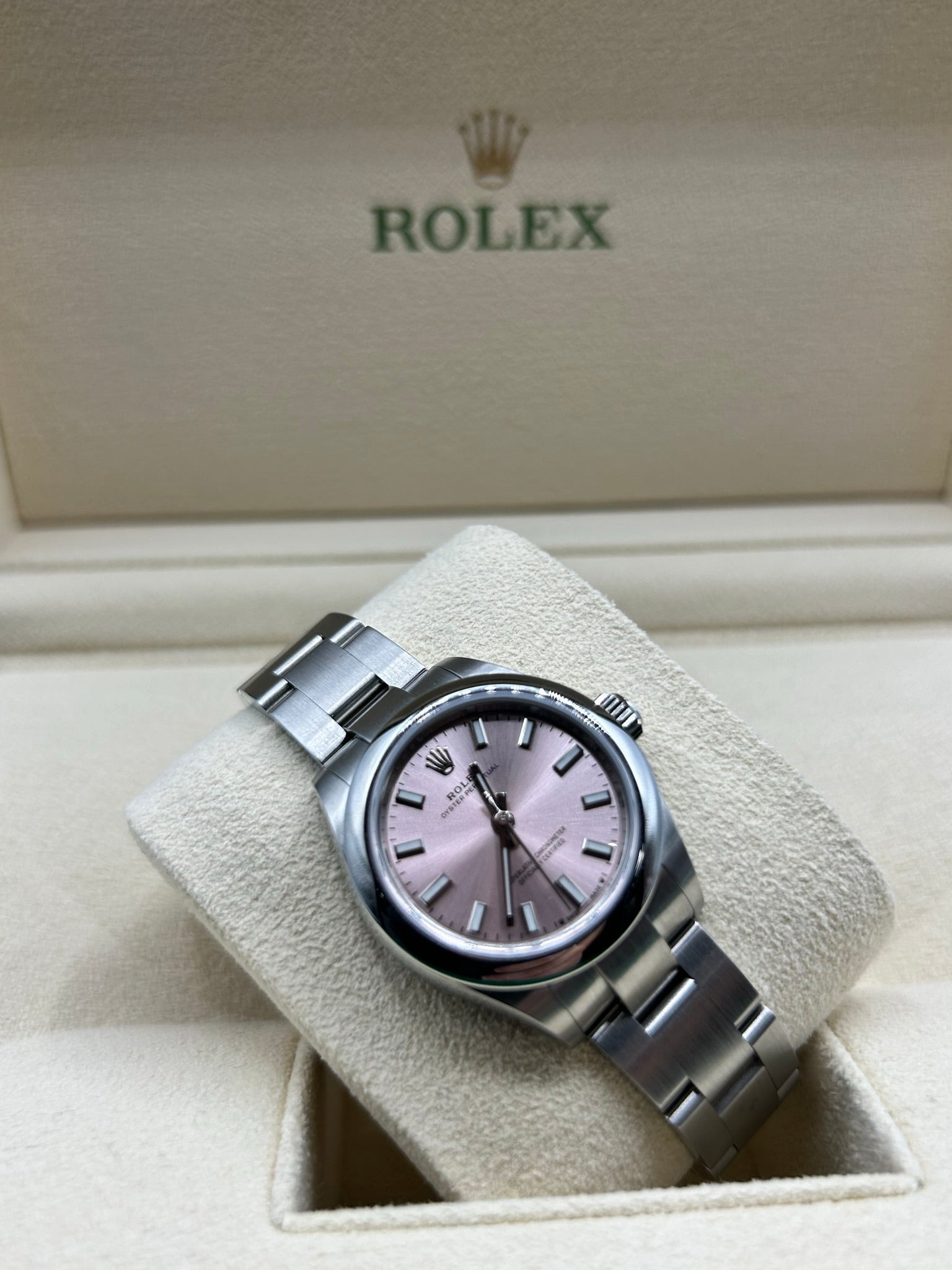 Rolex Oyster Perpetual 28 Pink Dial 276200