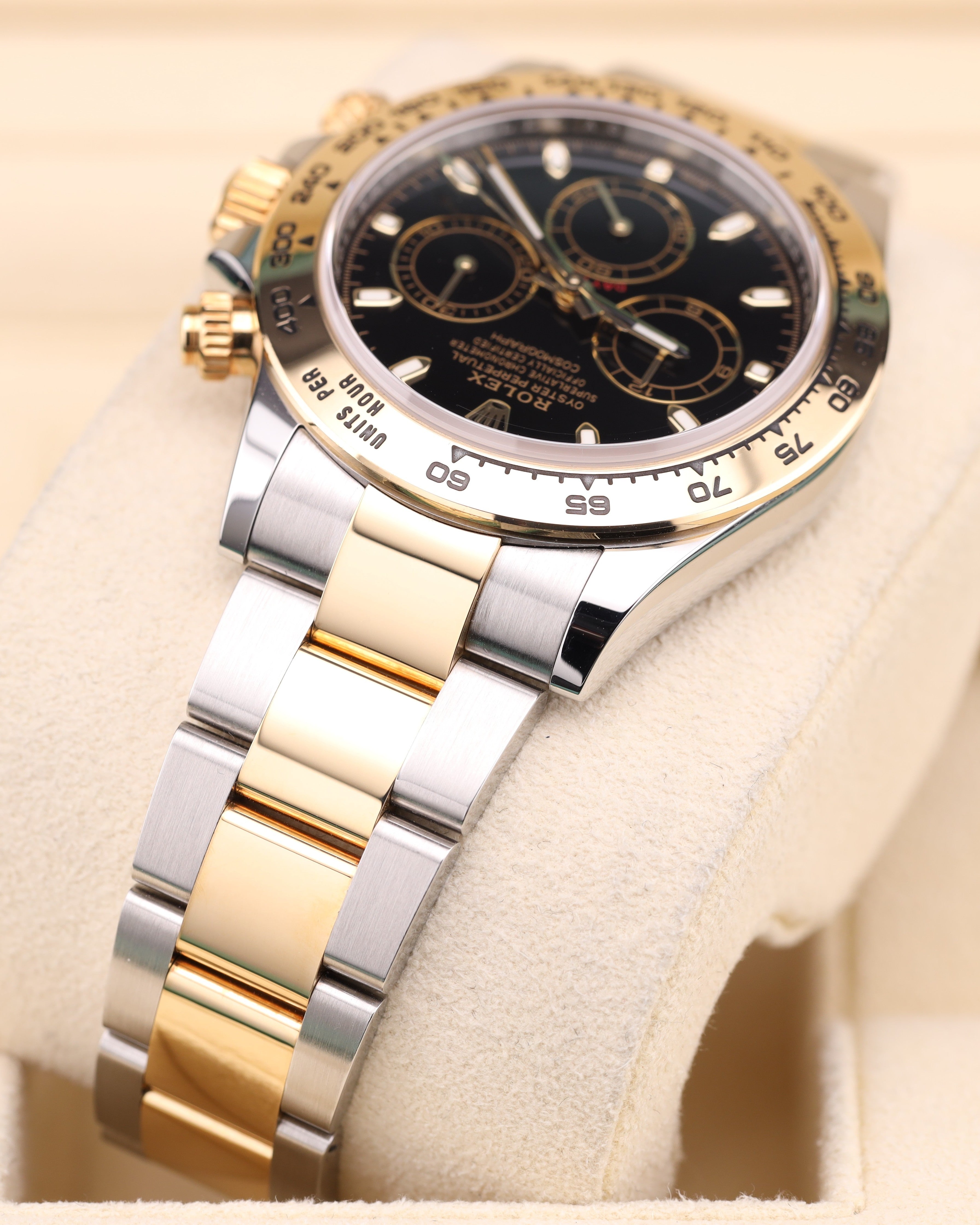 Rolex Daytona Black Dial Two Tone Yellow Gold Oyster 116503