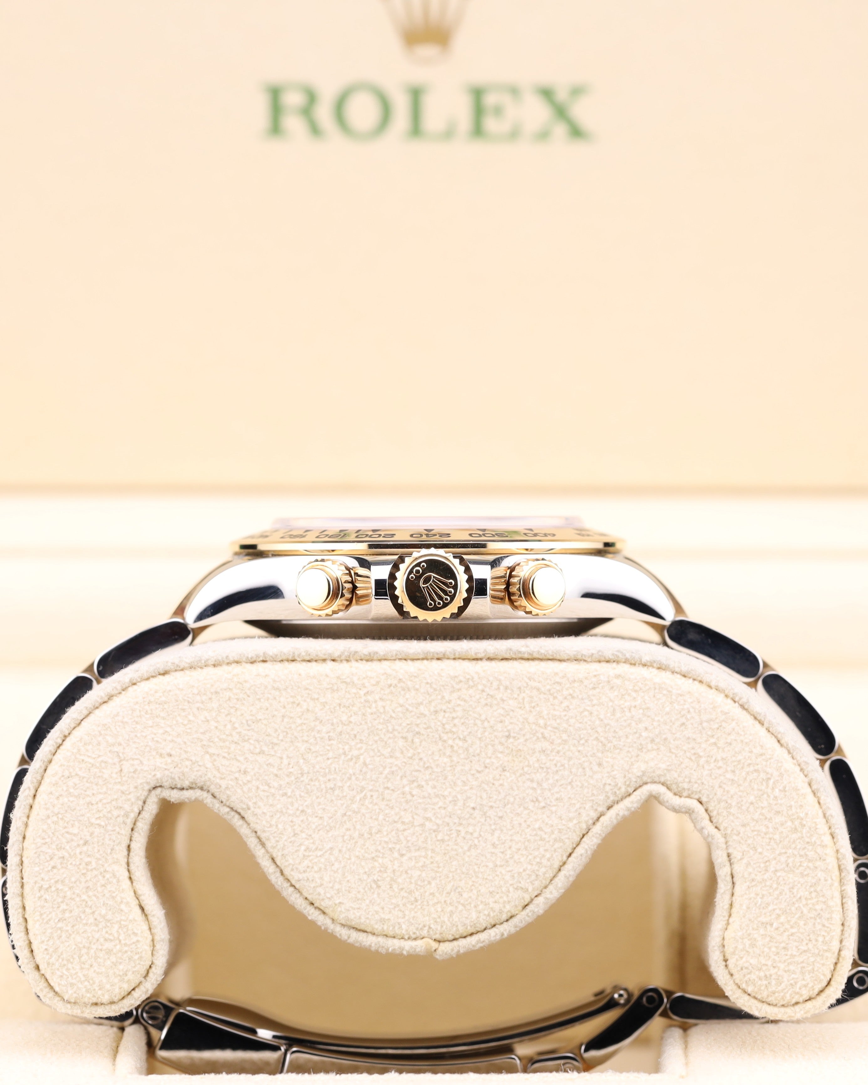 Rolex Daytona Black Dial Two Tone Yellow Gold Oyster 116503