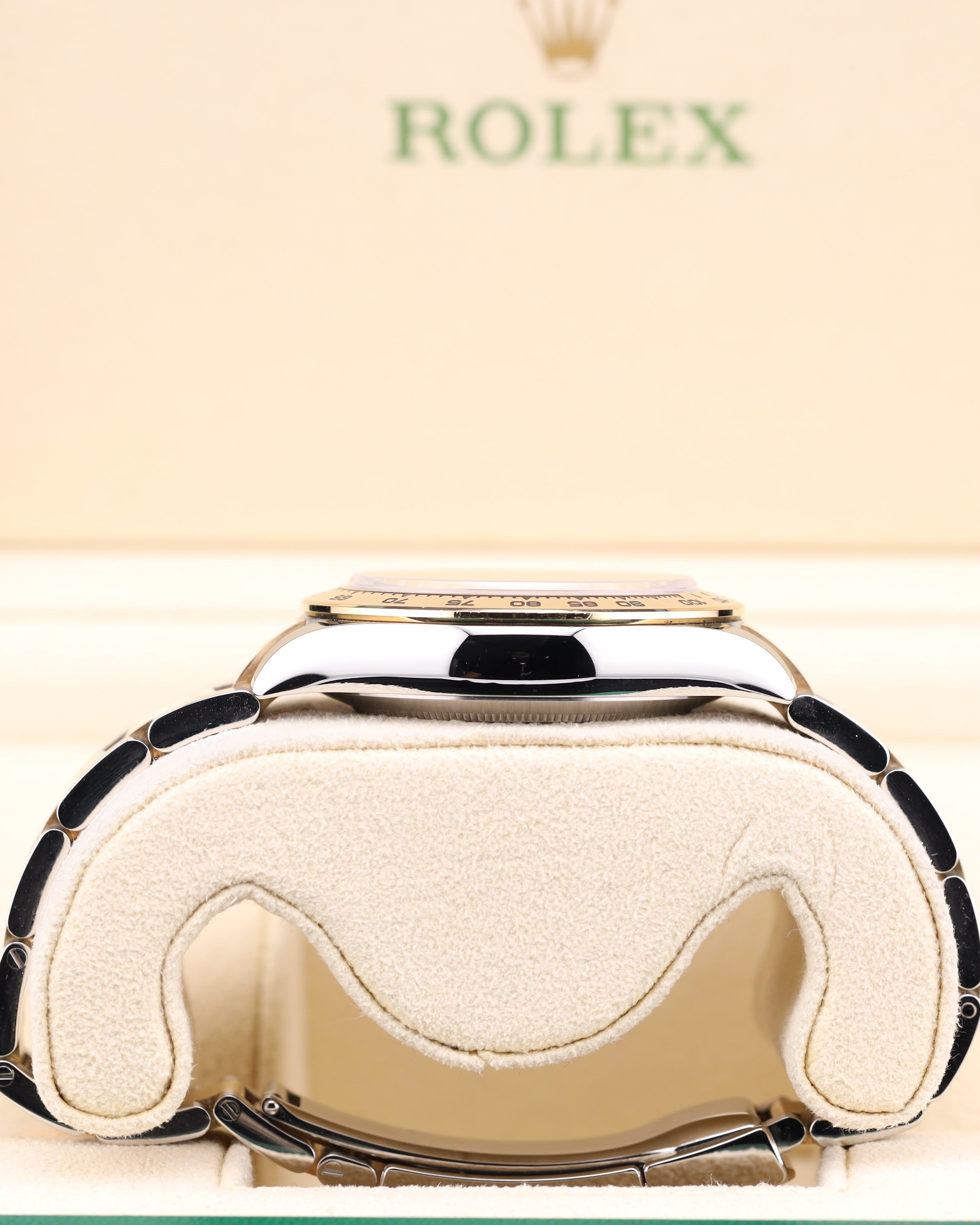 Rolex Daytona Black Dial Two Tone Yellow Gold Oyster 116503