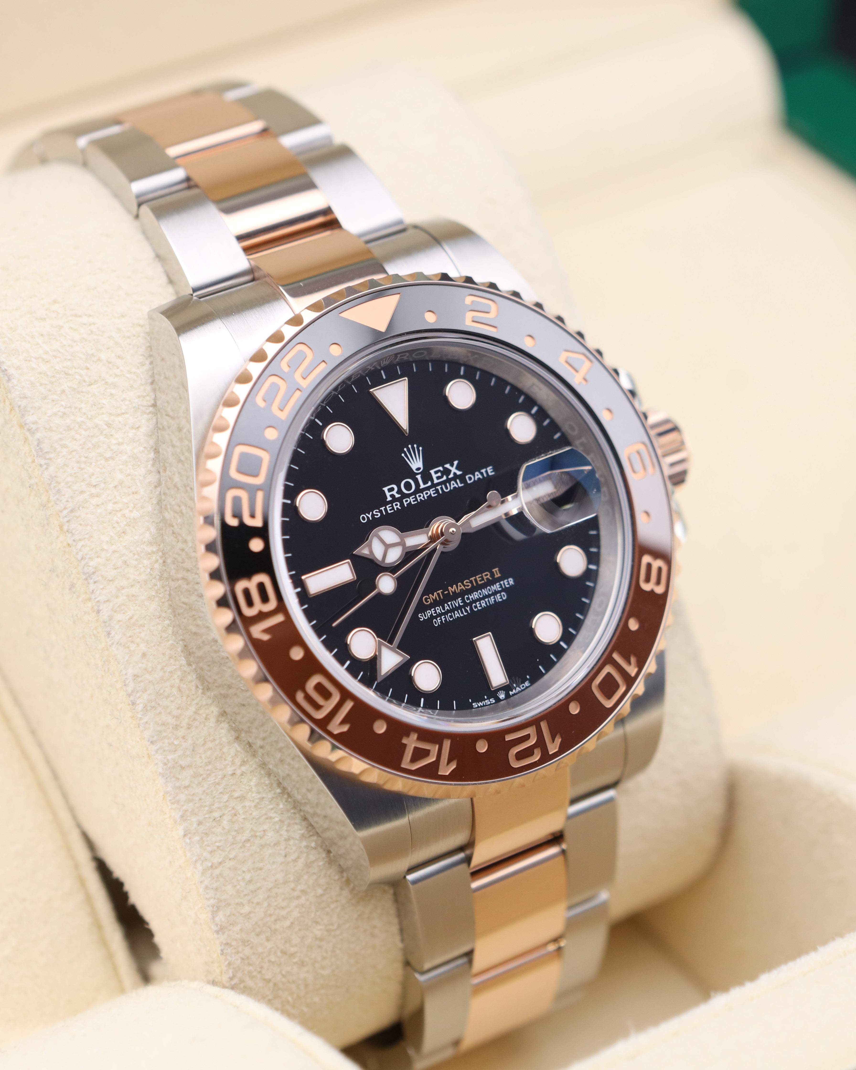 Rolex GMT-Master II Rootbeer Two Tone Rose Gold 126711CHNR