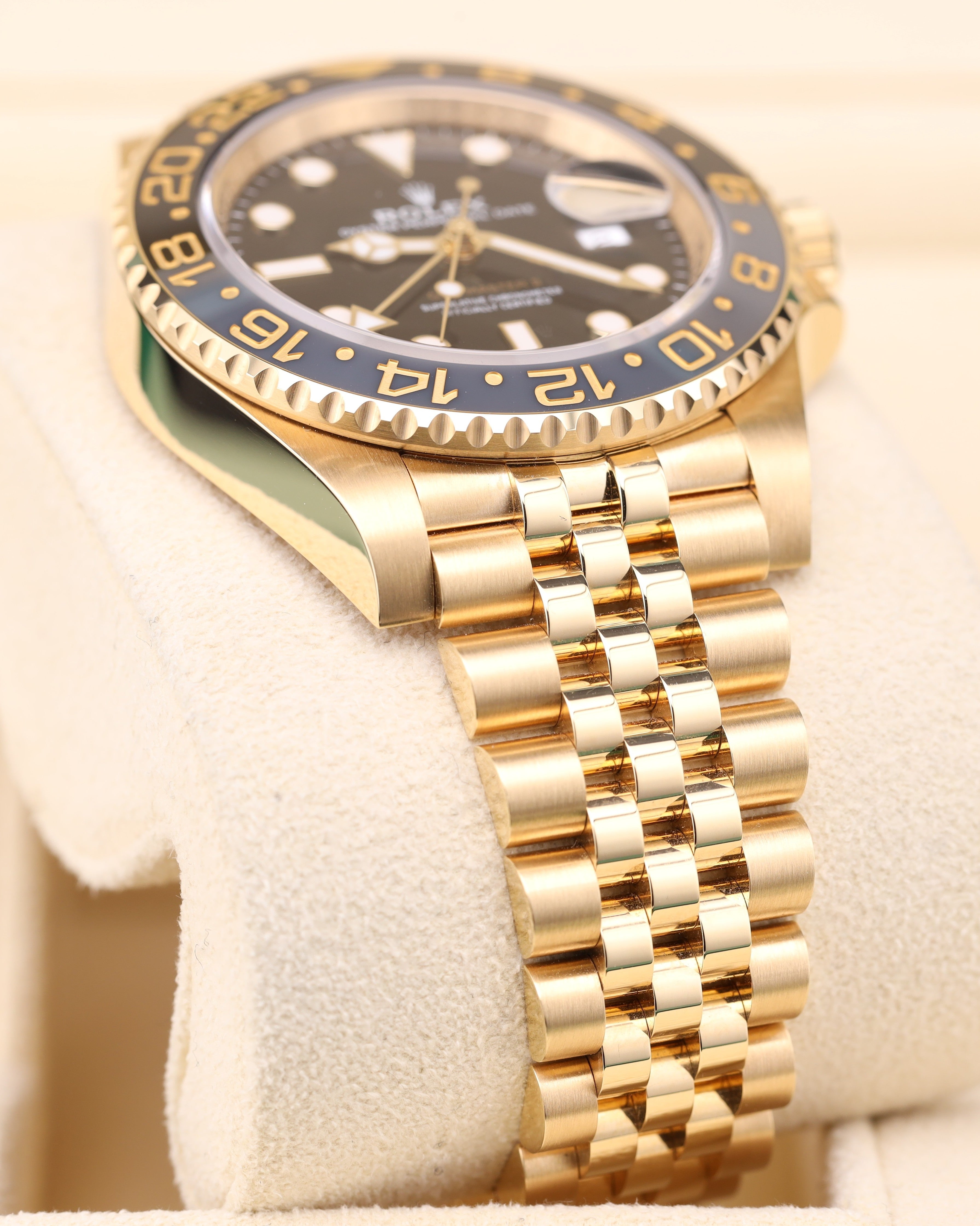 Rolex GMT-Master II Black Dial 18K Gold Jubilee 126718GRNR