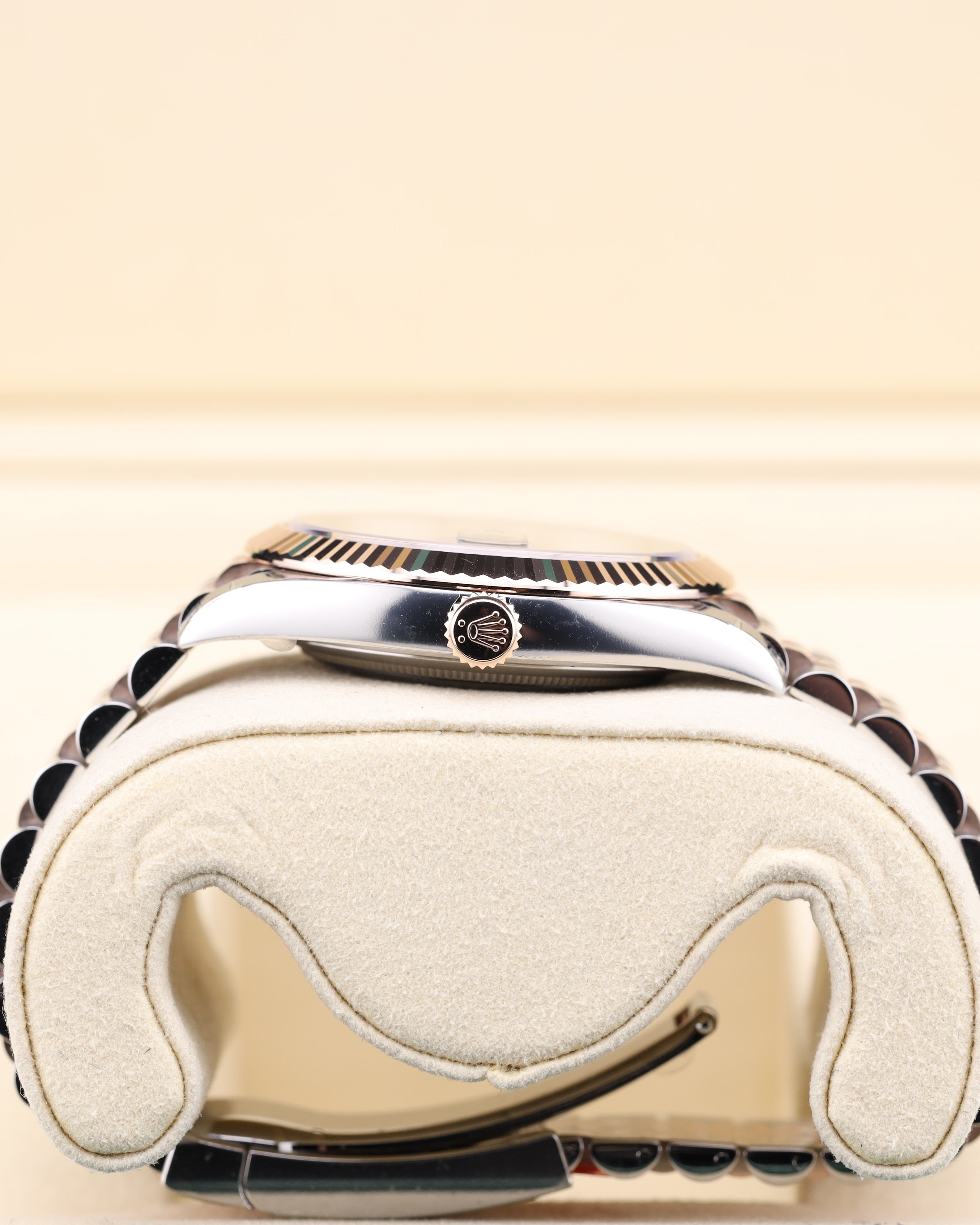 Rolex Datejust 41 Rose Gold Wimbledon on Jubilee 126331