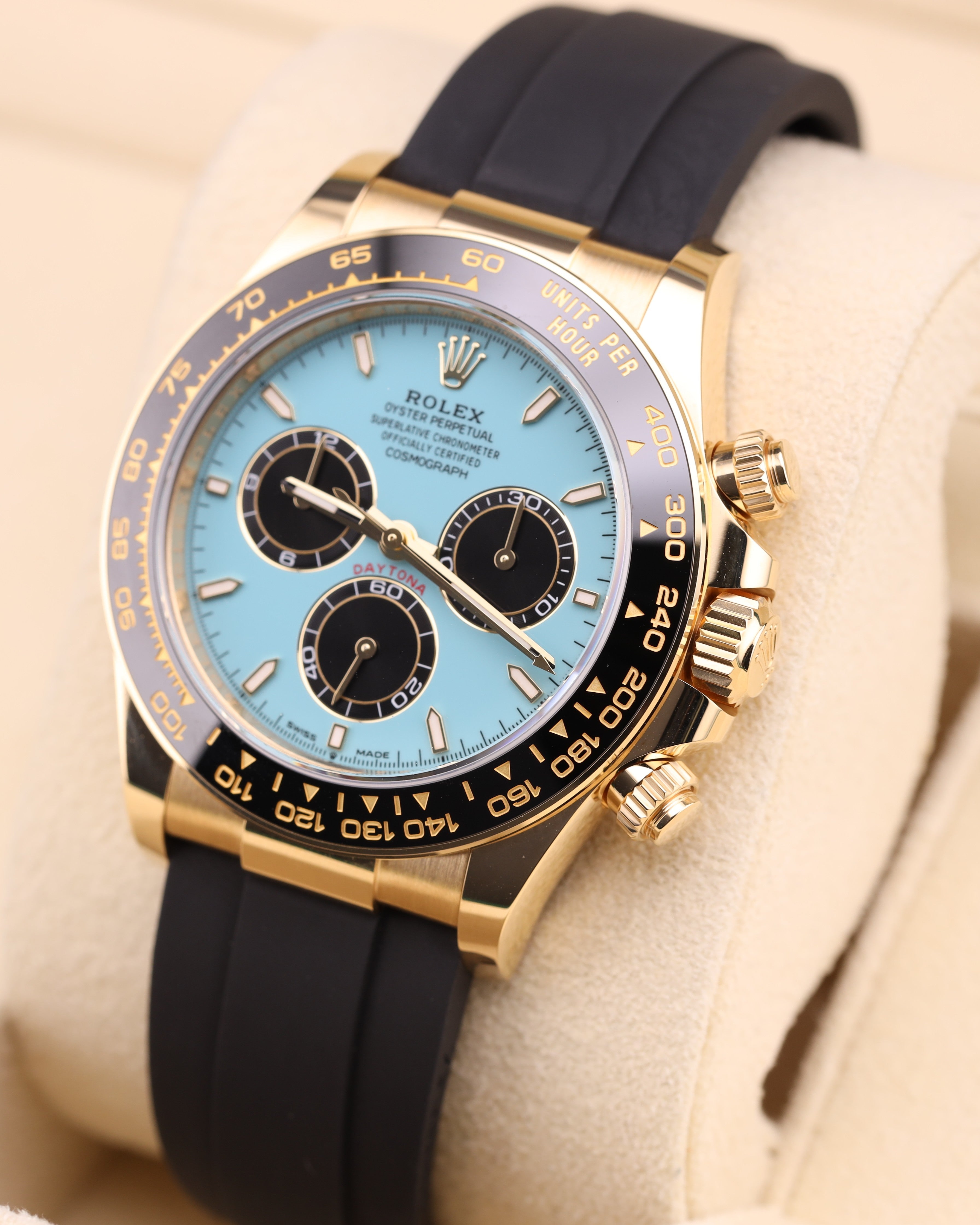Rolex Daytona Tiffany/Turquoise Blue Dial Oysterflex 126518LN