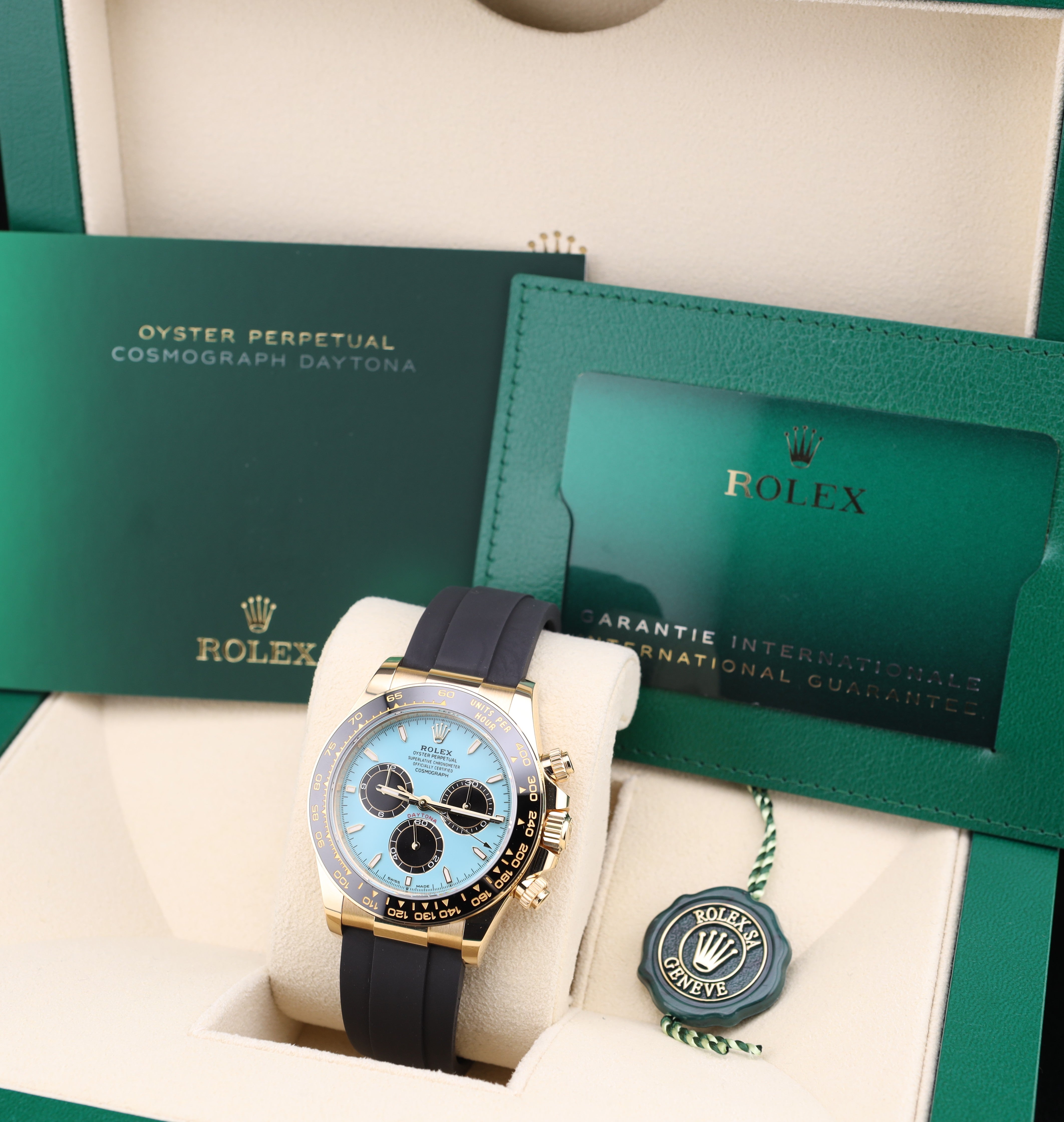 Rolex Daytona Tiffany/Turquoise Blue Dial Oysterflex 126518LN