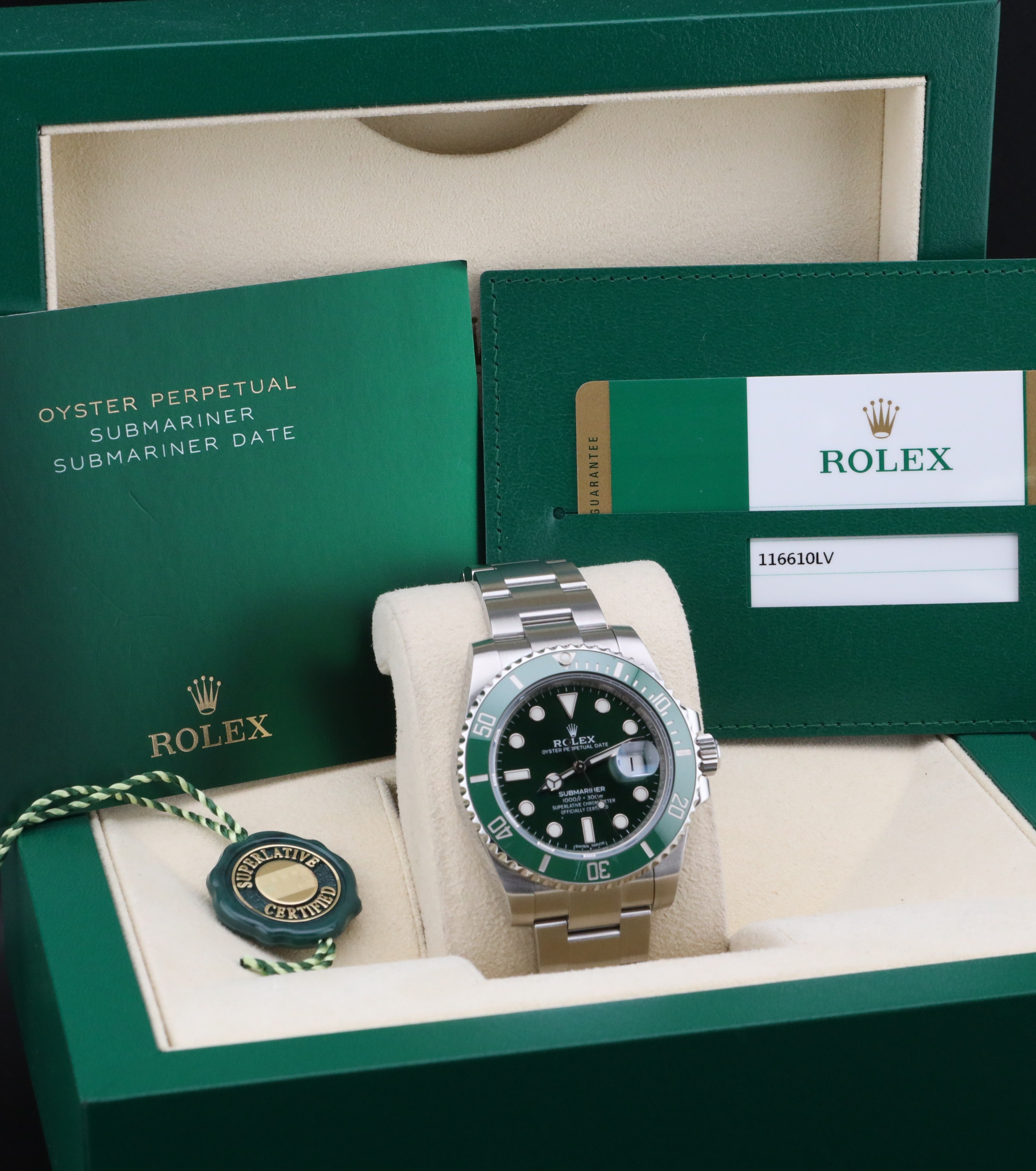 Rolex Submariner Date Hulk 116610LV - 2015