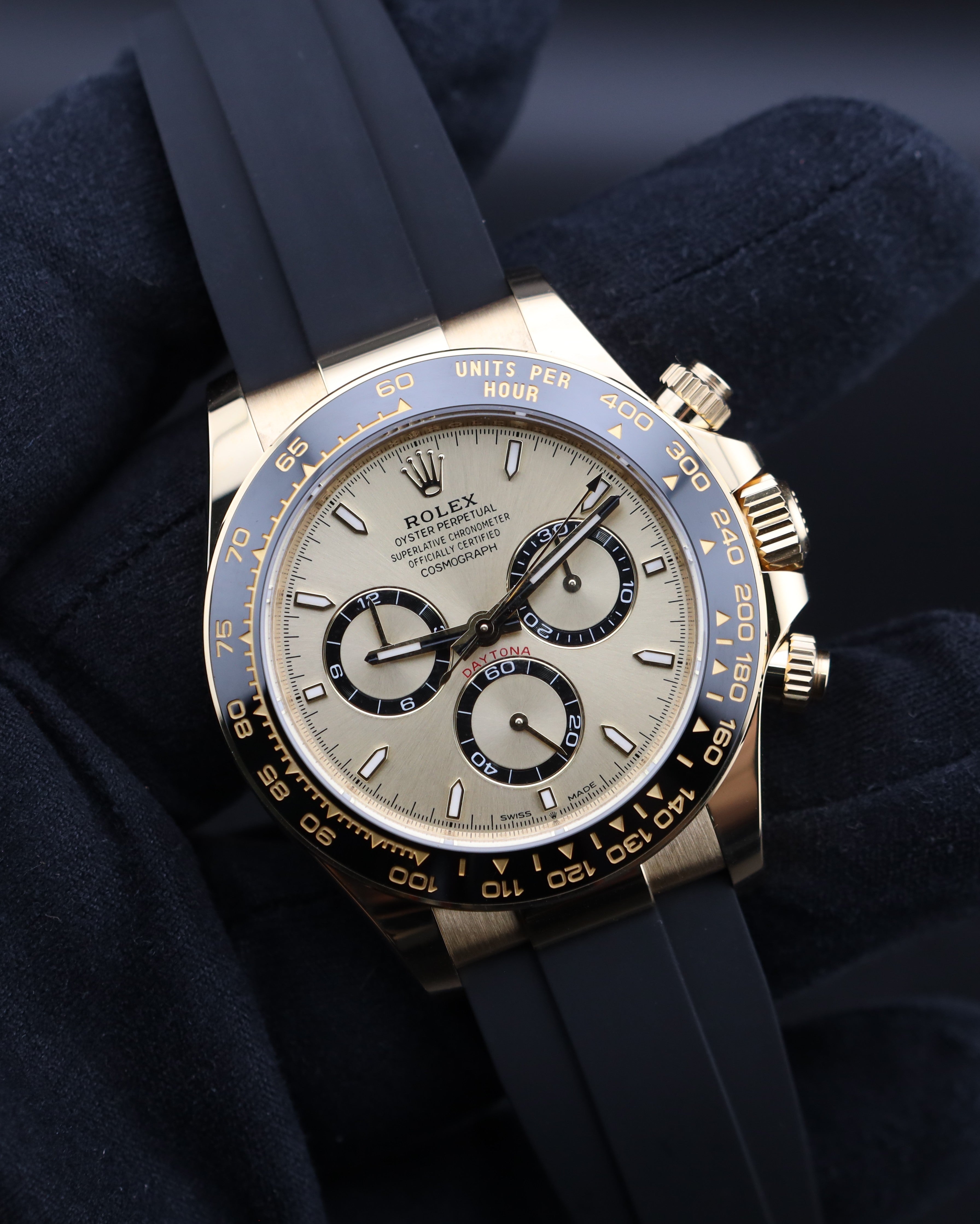Rolex Daytona Champagne Dial on Oysterflex 126518LN - 2024