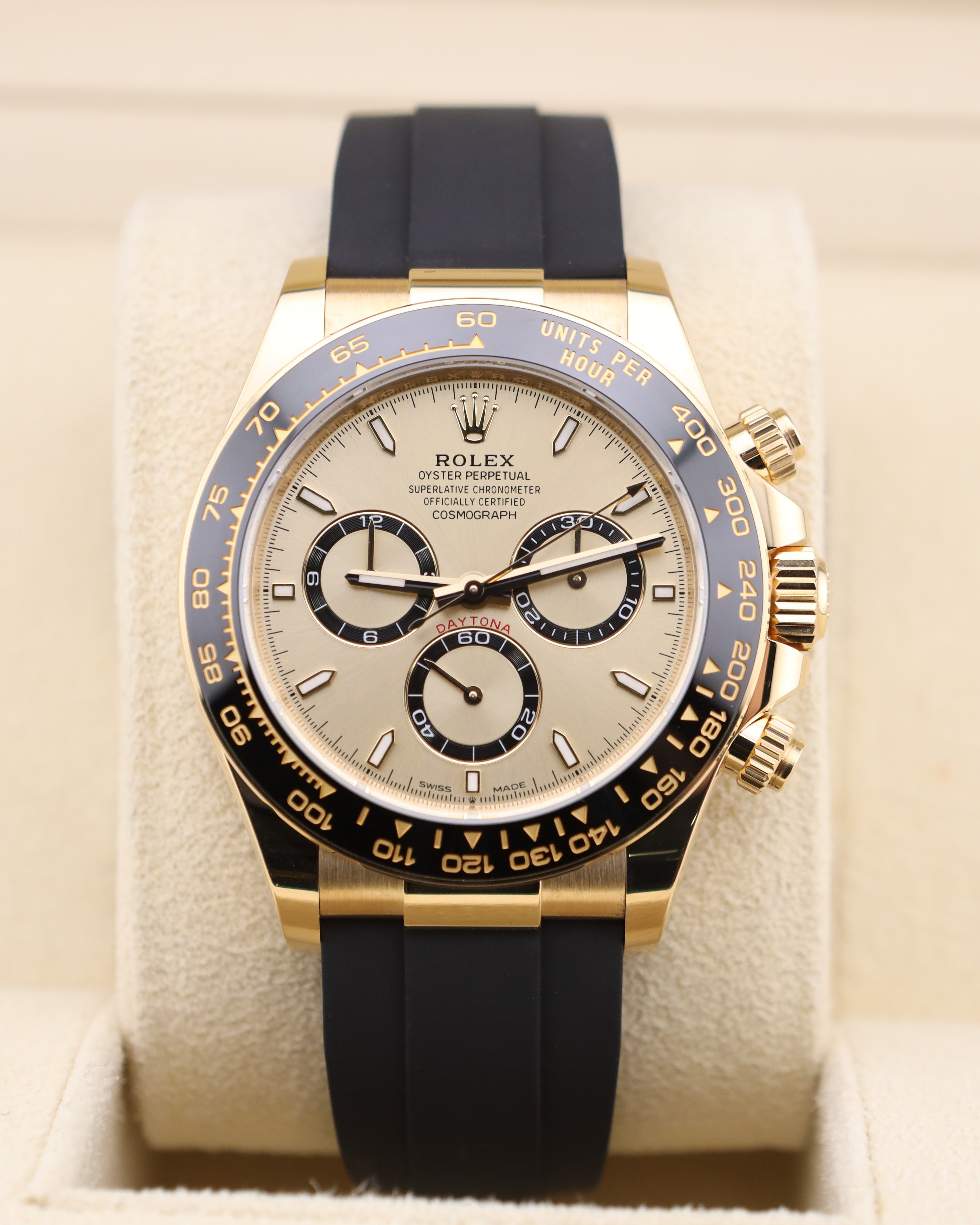 Rolex Daytona Champagne Dial on Oysterflex 126518LN
