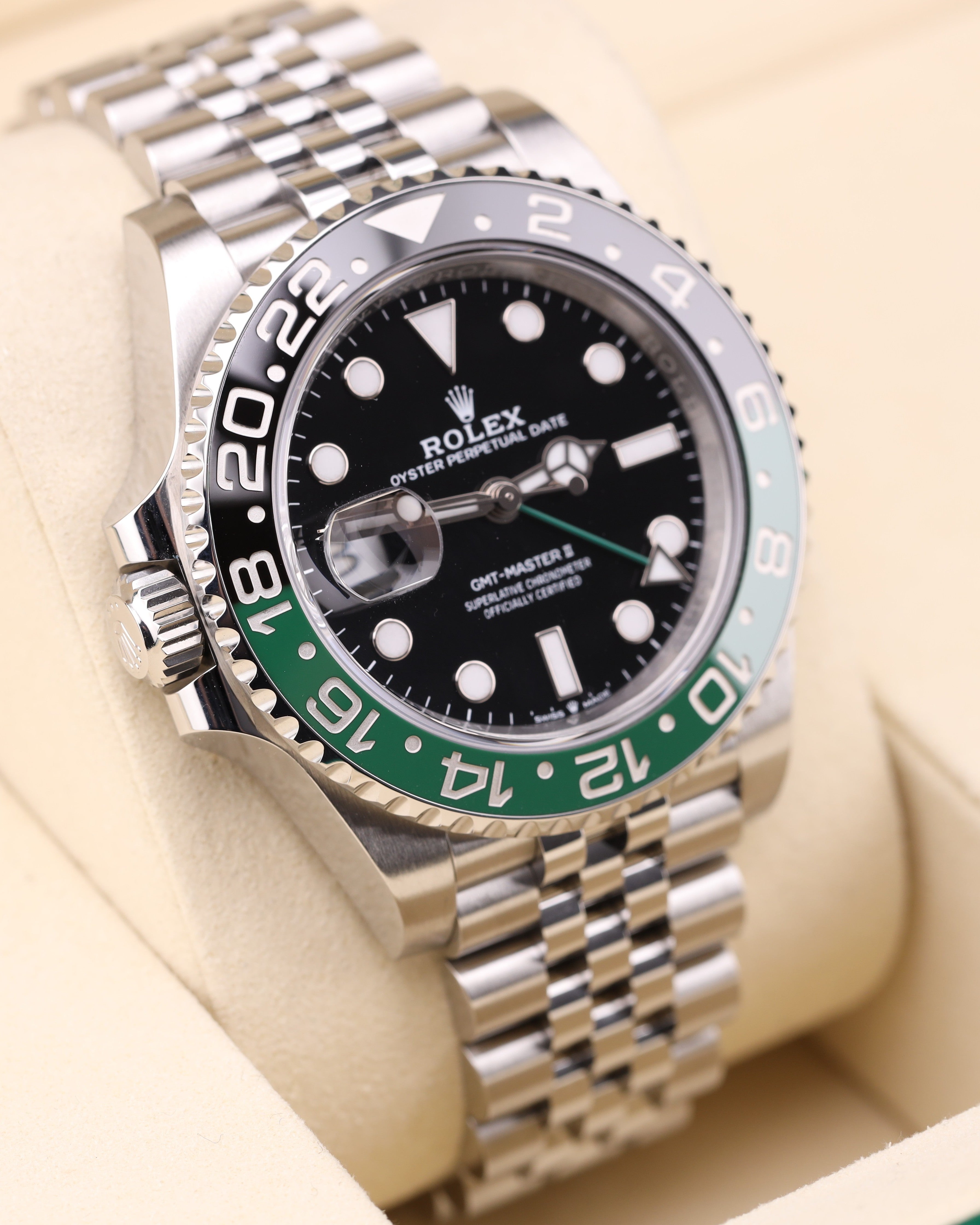 Rolex GMT-Master II Sprite Jubilee 126720VTNR Lefty Green