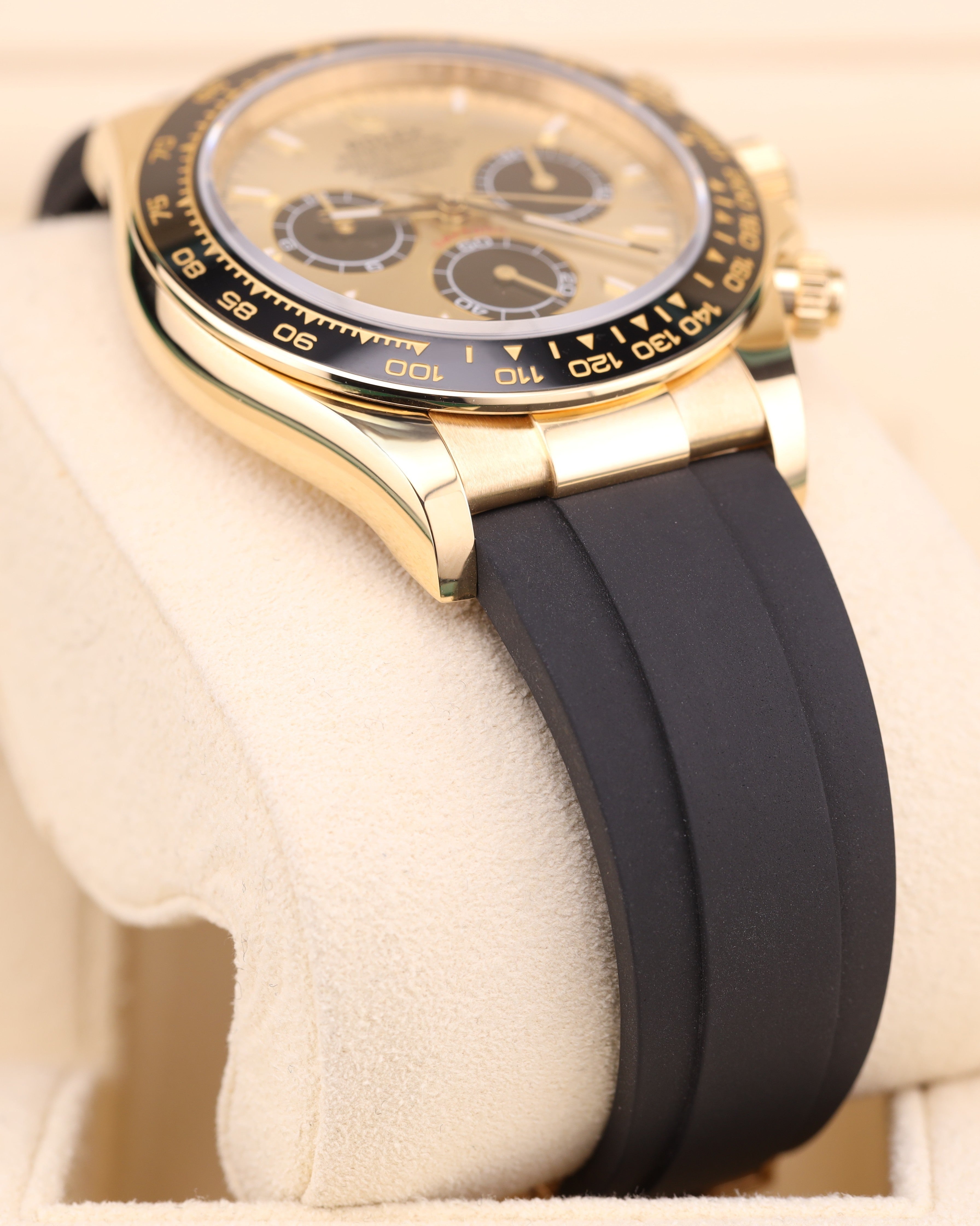 Rolex Daytona Pikacho Champagne Dial Oysterflex 18k Yellow Gold 126518LN