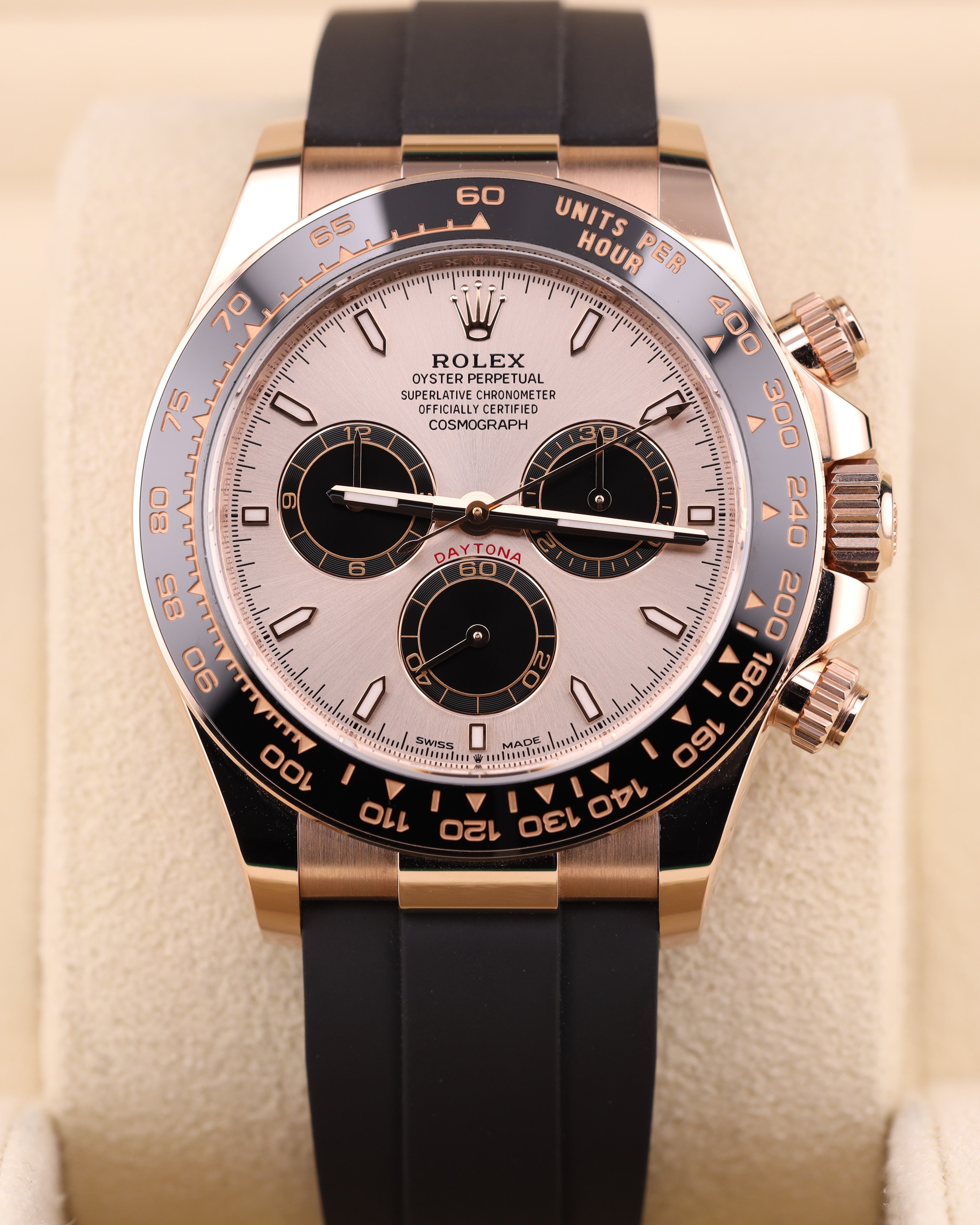 Rolex Daytona Sundust Dial Everose Gold Oysterflex 126515LN