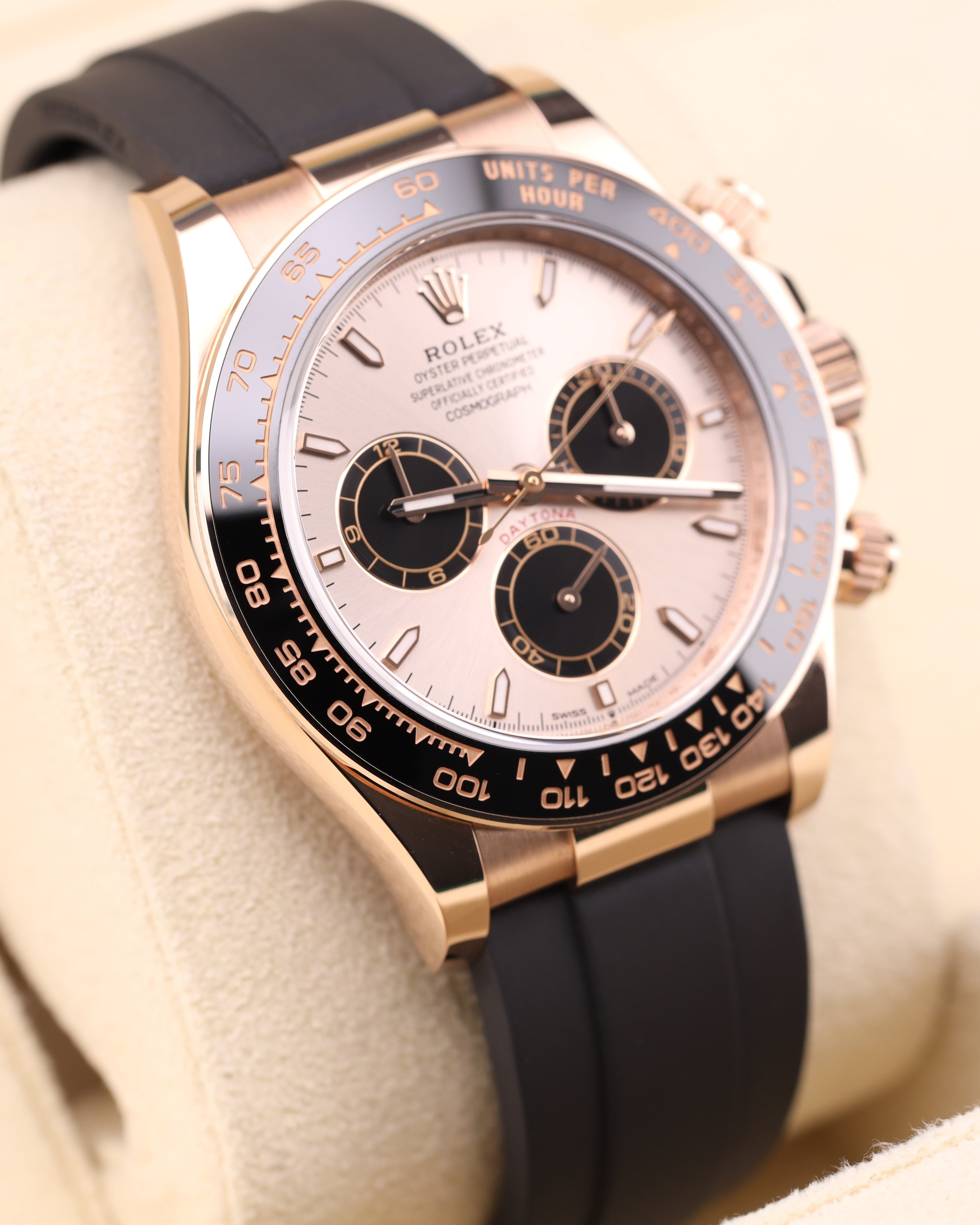 Rolex Daytona Sundust Dial Everose Gold Oysterflex 126515LN