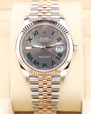 Rolex Datejust 41 Wimbledon Dial Two Tone Rose Gold Jubilee 126331