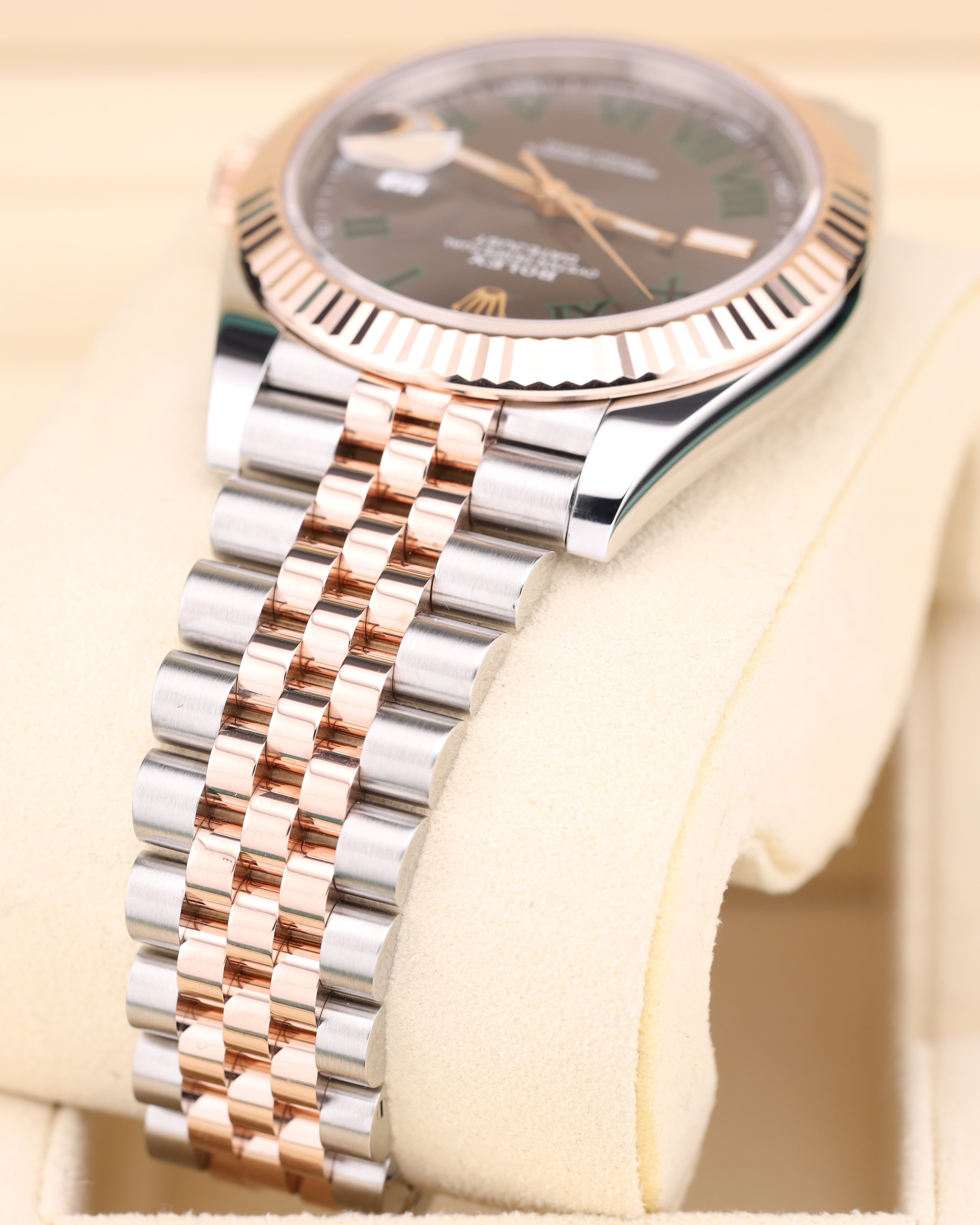 Rolex Datejust 41 Wimbledon Dial Two Tone Rose Gold Jubilee 126331