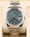 Rolex Datejust 41 Mint Green Oyster Fluted Bezel 126334