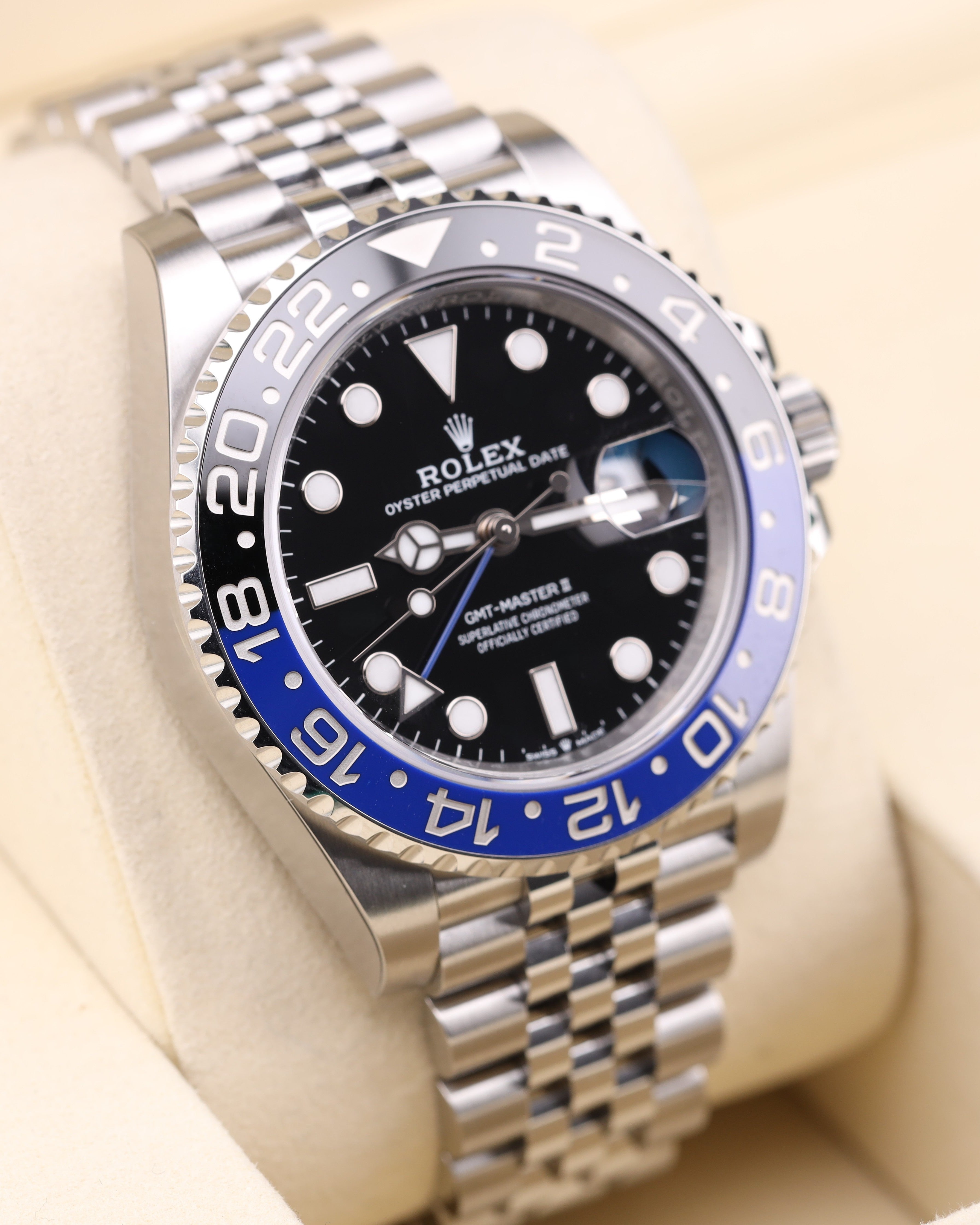 Rolex GMT-Master II Batgirl/Batman Jubilee 126710BLNR Factory Stickers 2026