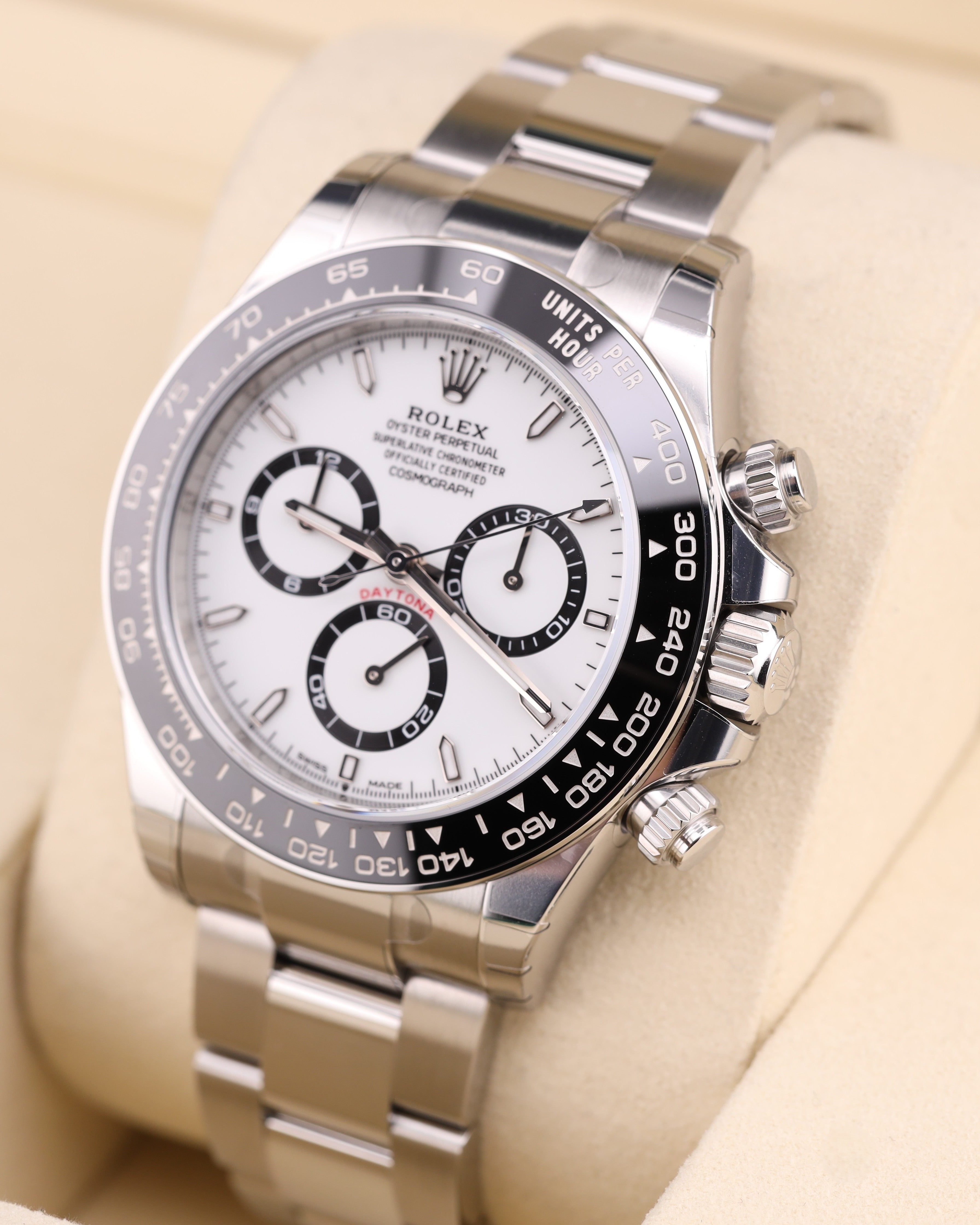 Rolex Daytona Panda White Dial 126500LN Factory Stickers 2026