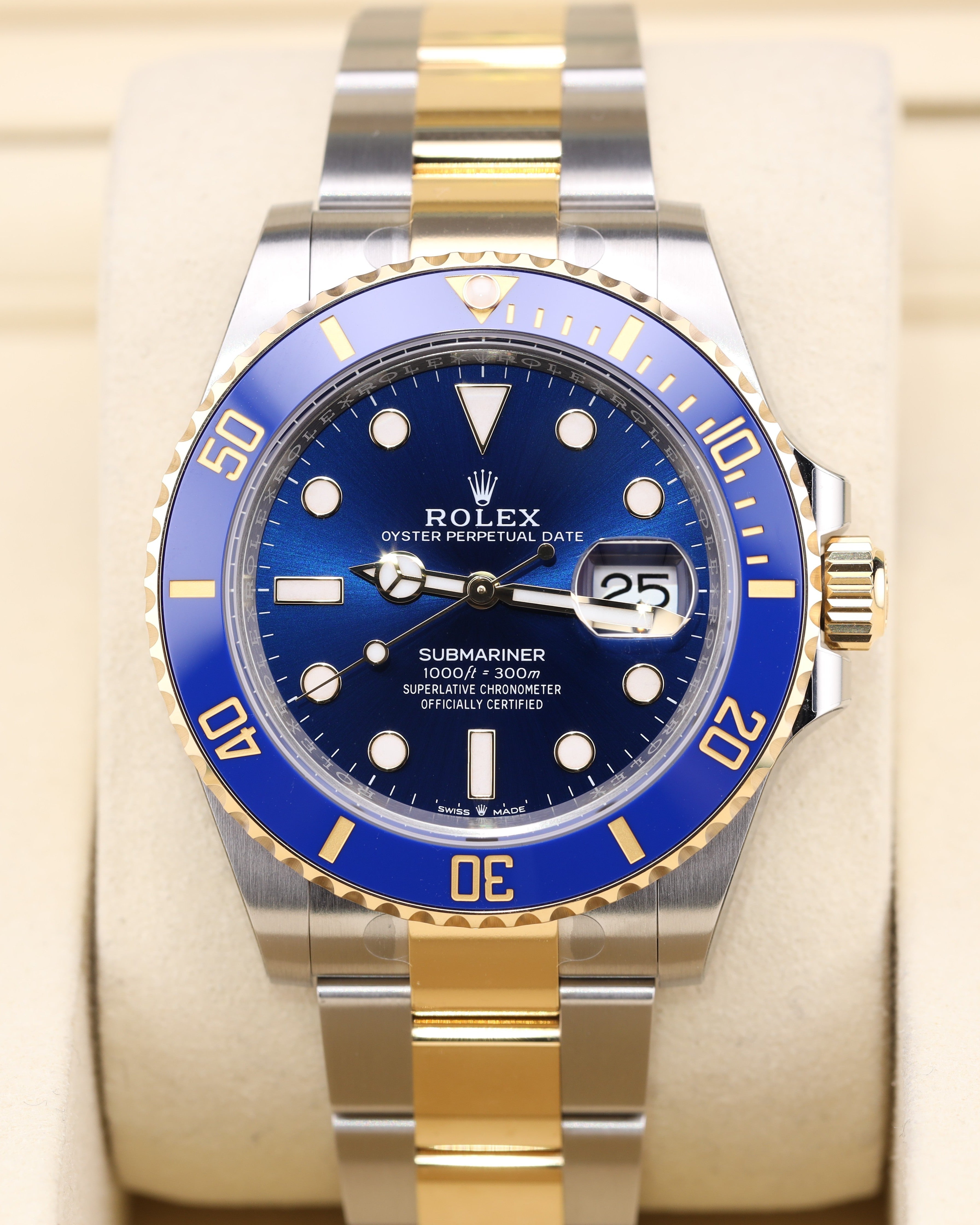 Rolex Submariner Date 41 Bluesy Blue Dial 126613LB Factory Stickers