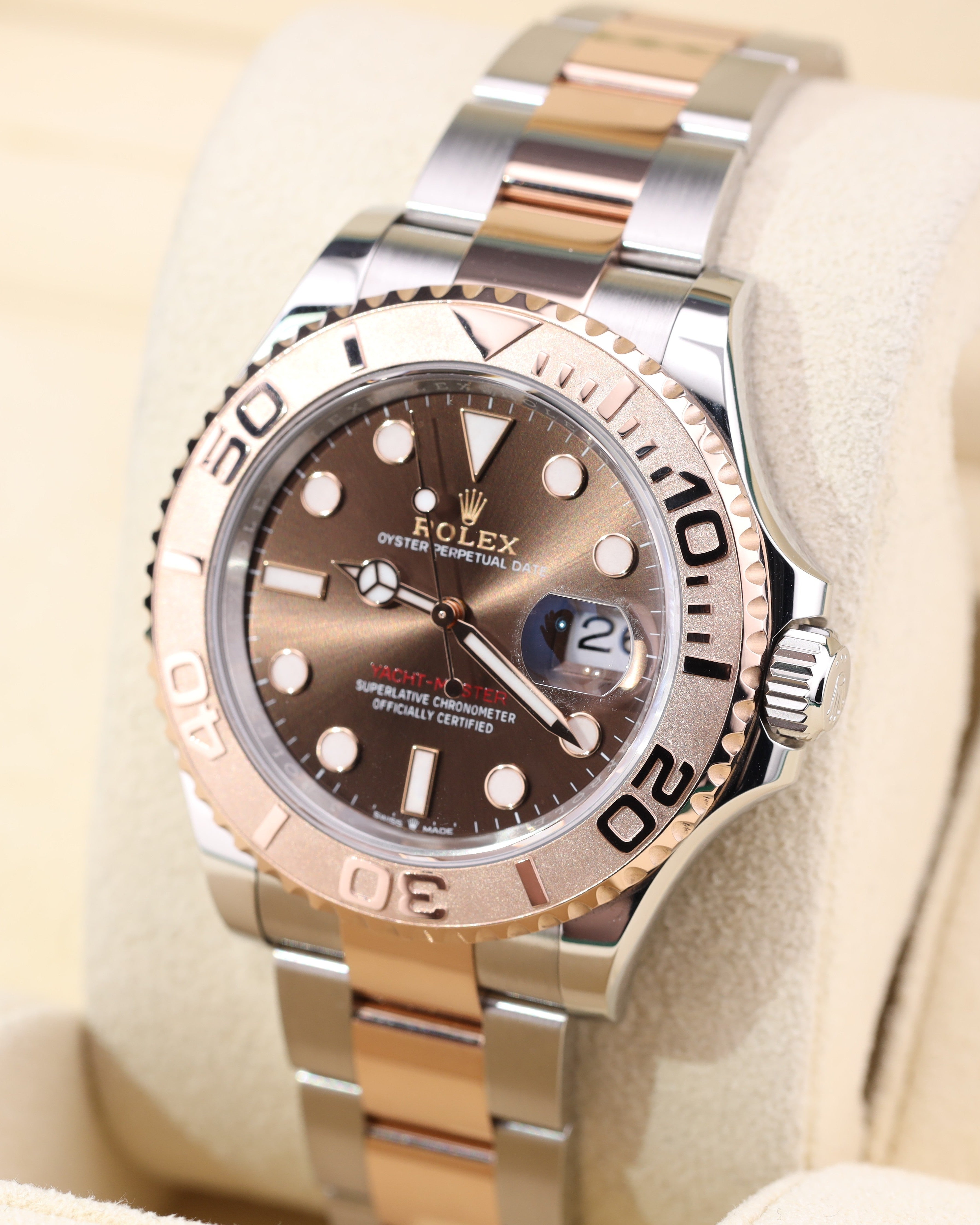 Rolex Yacht-Master 40 Chocolate Dial Two Tone Rose Gold Oyster 126621