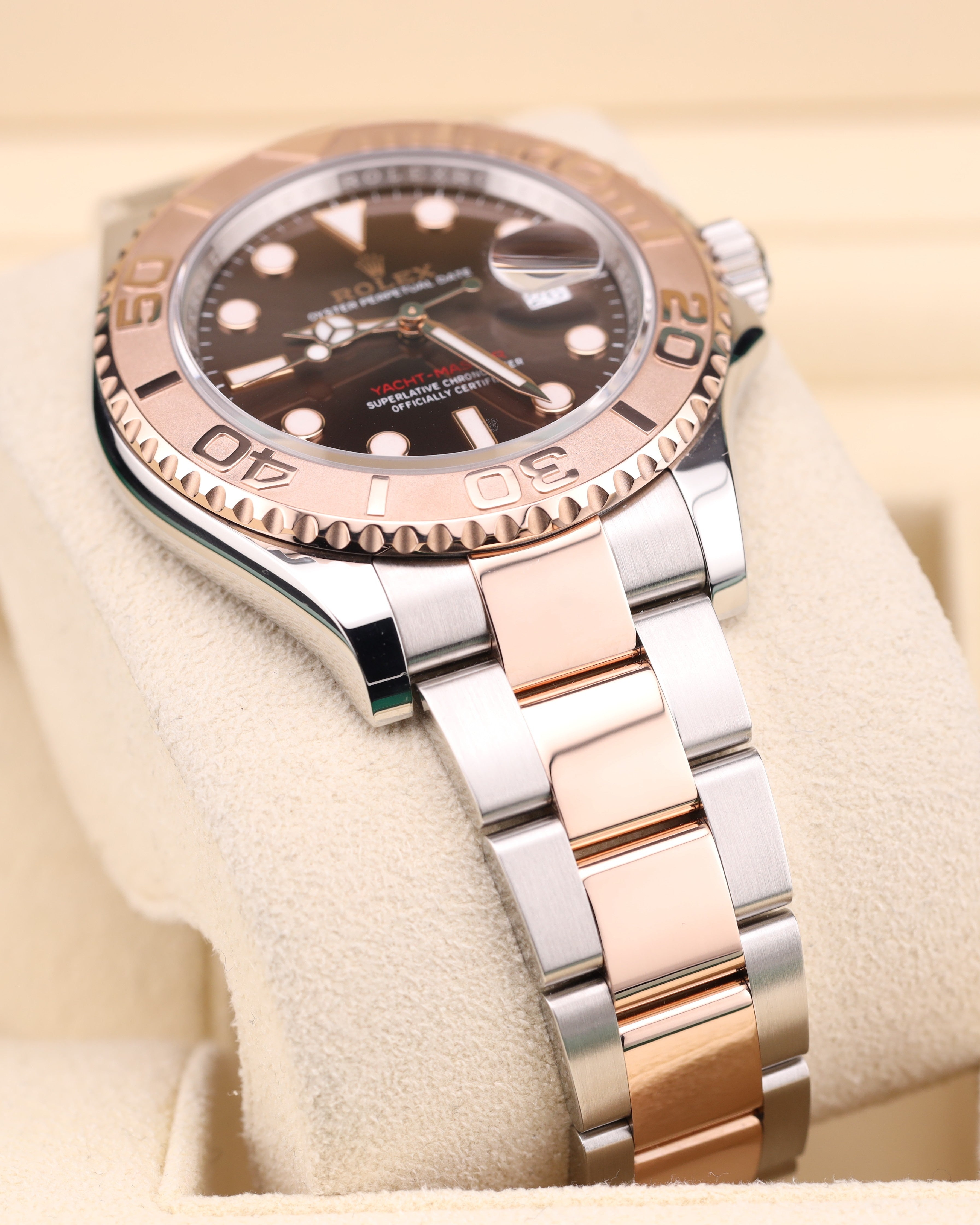 Rolex Yacht-Master 40 Chocolate Dial Two Tone Rose Gold Oyster 126621