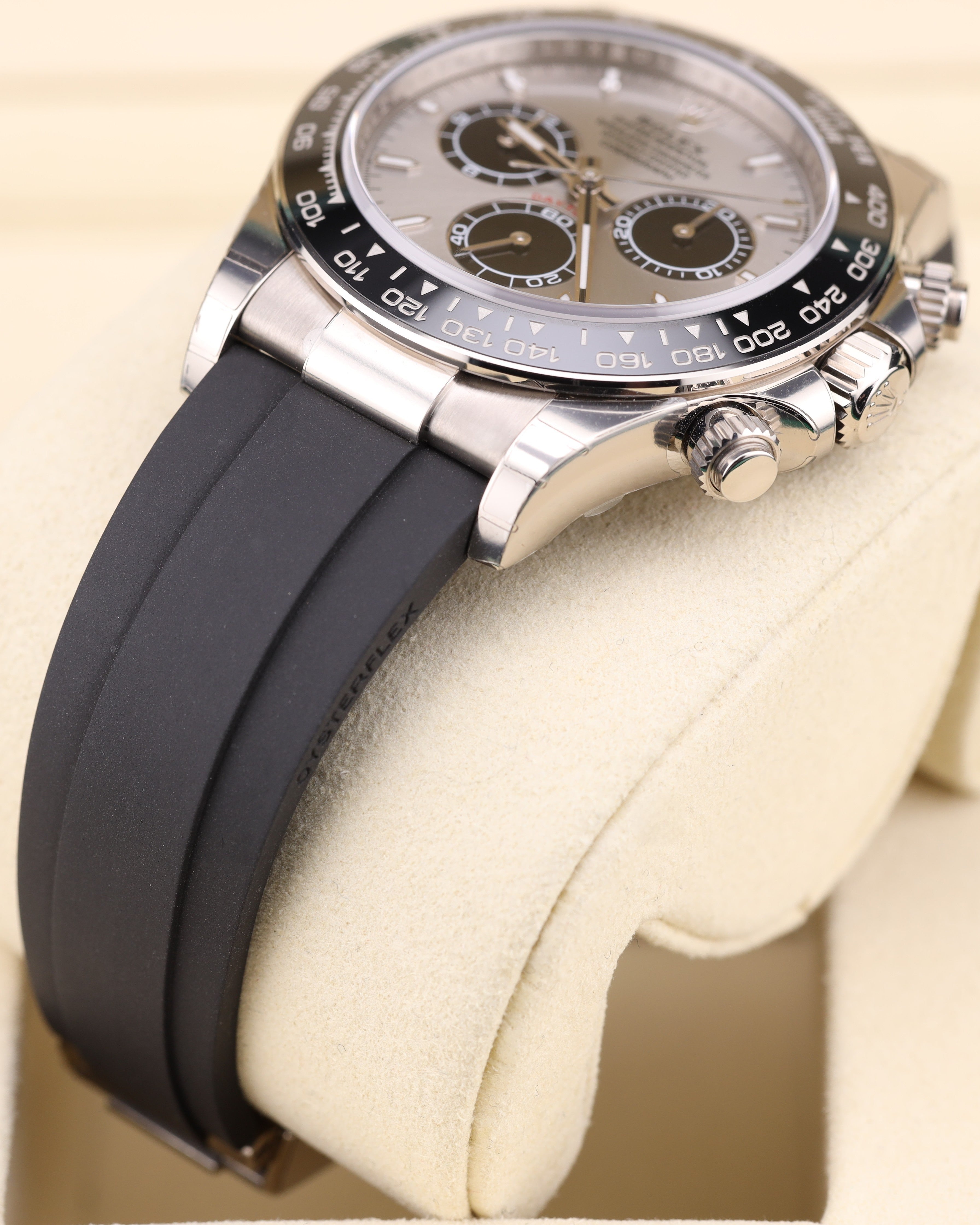 Rolex Daytona Ghost Grey Dial White Gold Oysterflex 126519LN Factory Stickers 2026