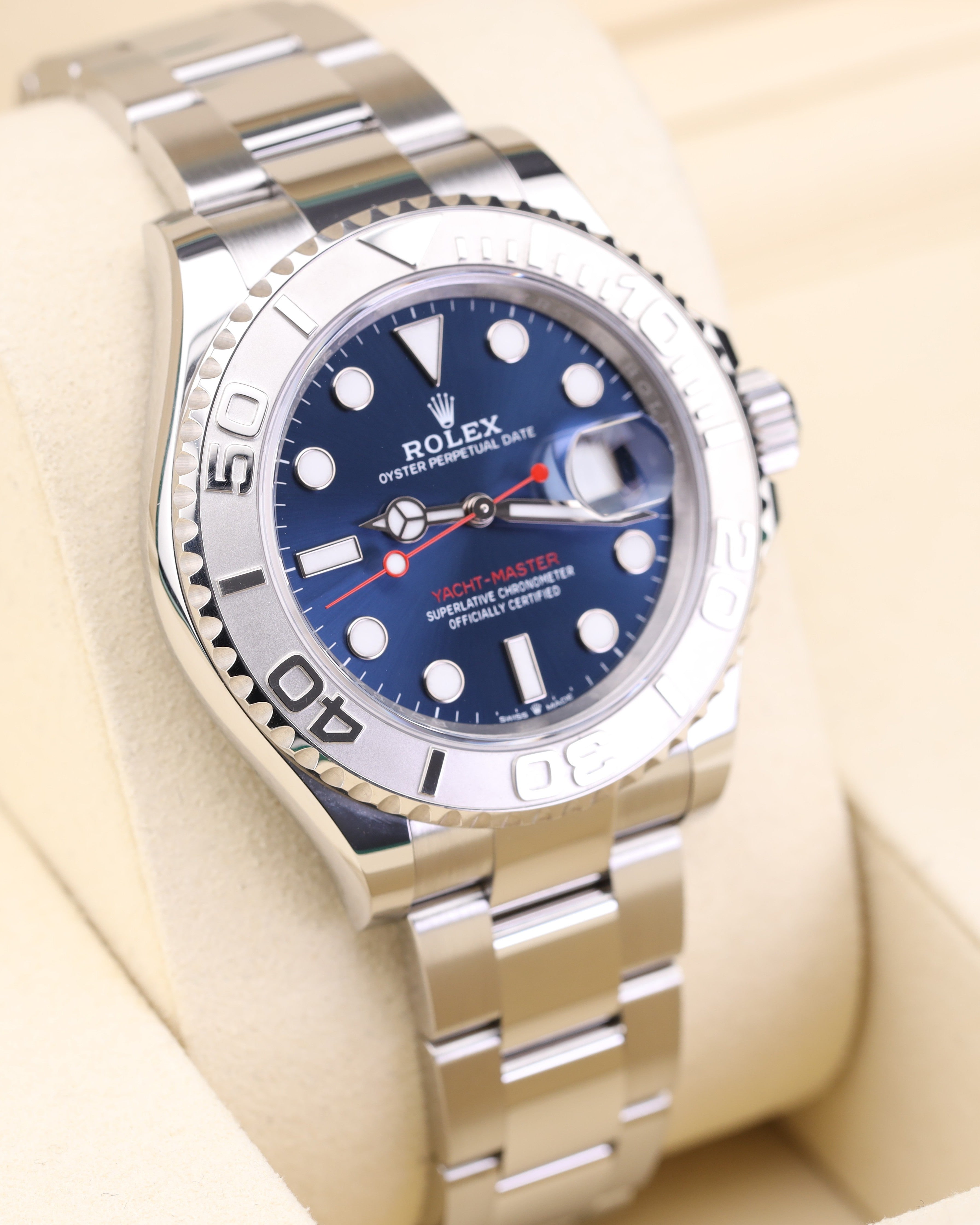 Rolex Yacht-Master 40 Blue Dial Red Hand Steel Oyster 126622