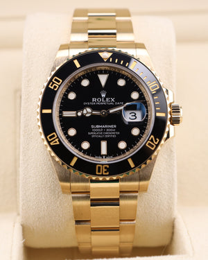 Rolex Submariner Date Black Dial Yellow Gold 126618LN