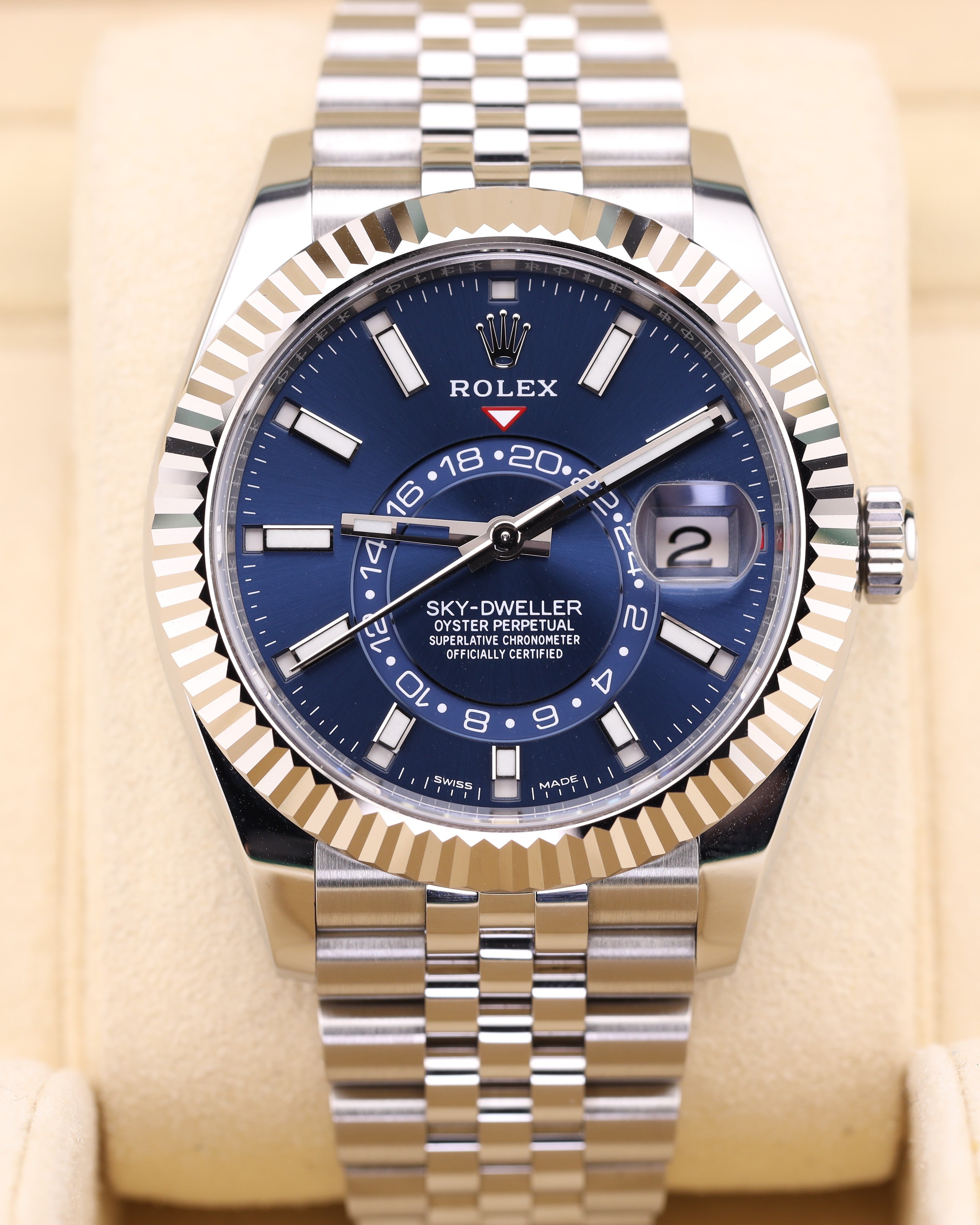 Rolex Sky-Dweller Blue Dial on Jubilee 326934