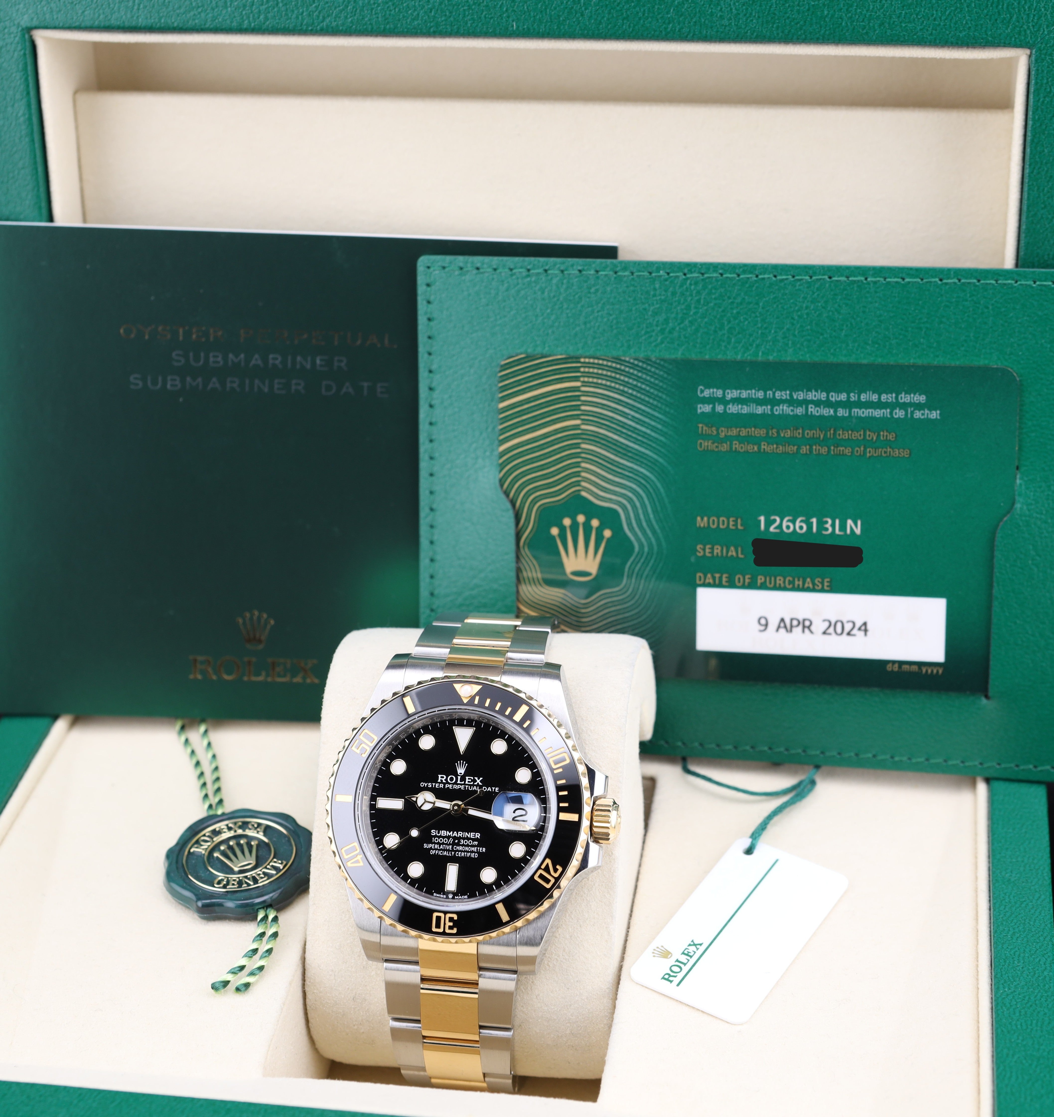 Rolex Submariner Date 41 Black Dial Two Tone Oyster 126613LN – MVP