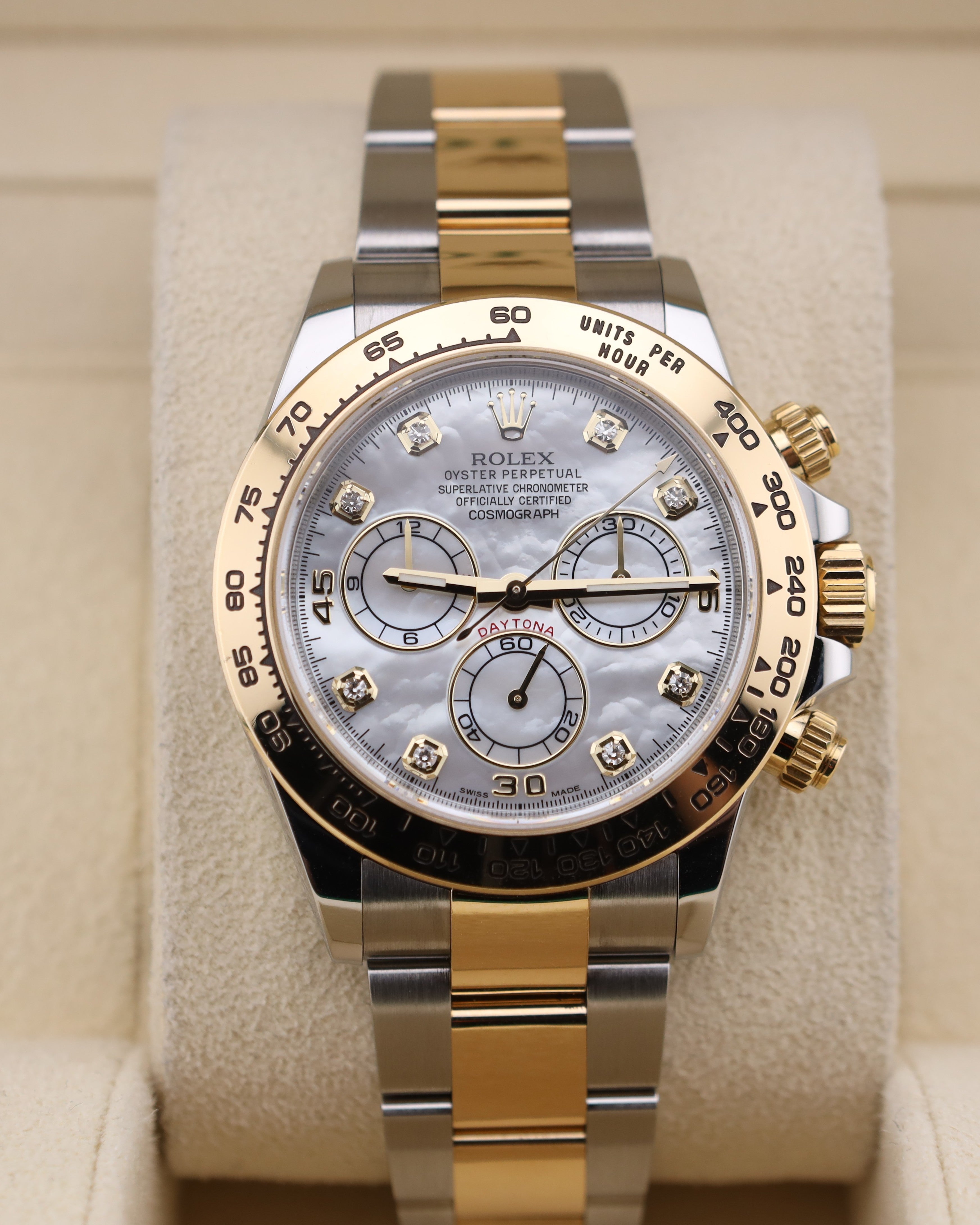 ppp andページ Rolex Daytona Mother of Pearl MOP Diamond Dial 116503 – MVP