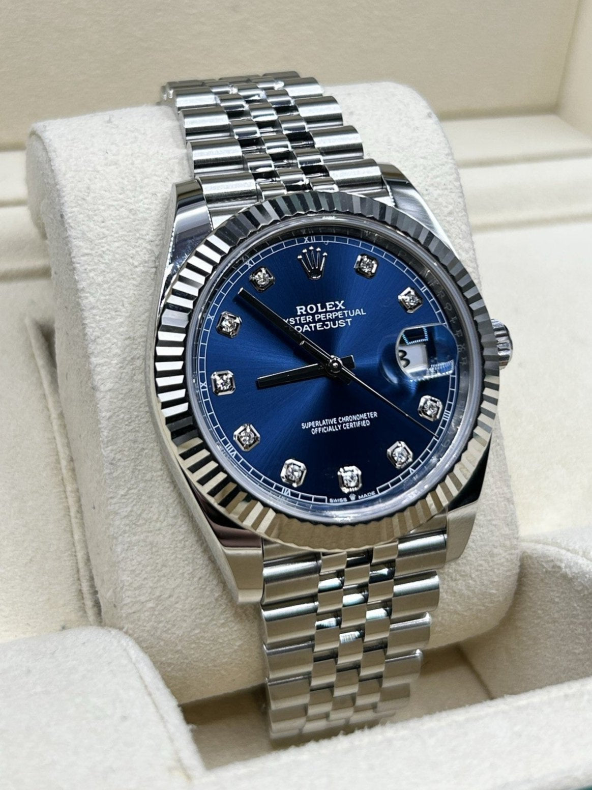 Rolex Datejust 41 Blue Diamond 126334 Jubilee 