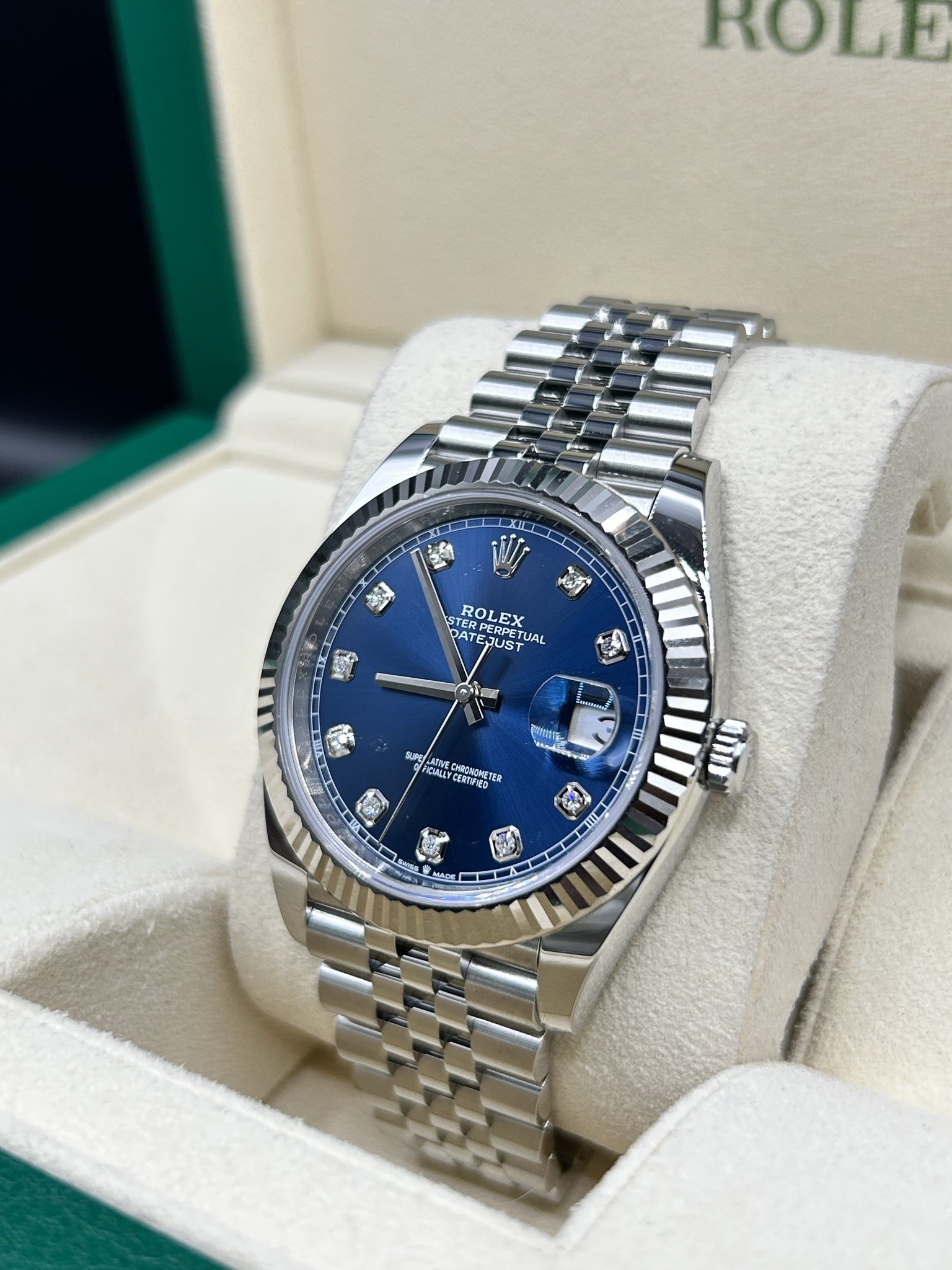 Rolex Datejust 41 Blue Diamond 126334 Jubilee