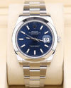 Rolex Datejust 41 Blue Dial Smooth Bezel on Oyster 126300
