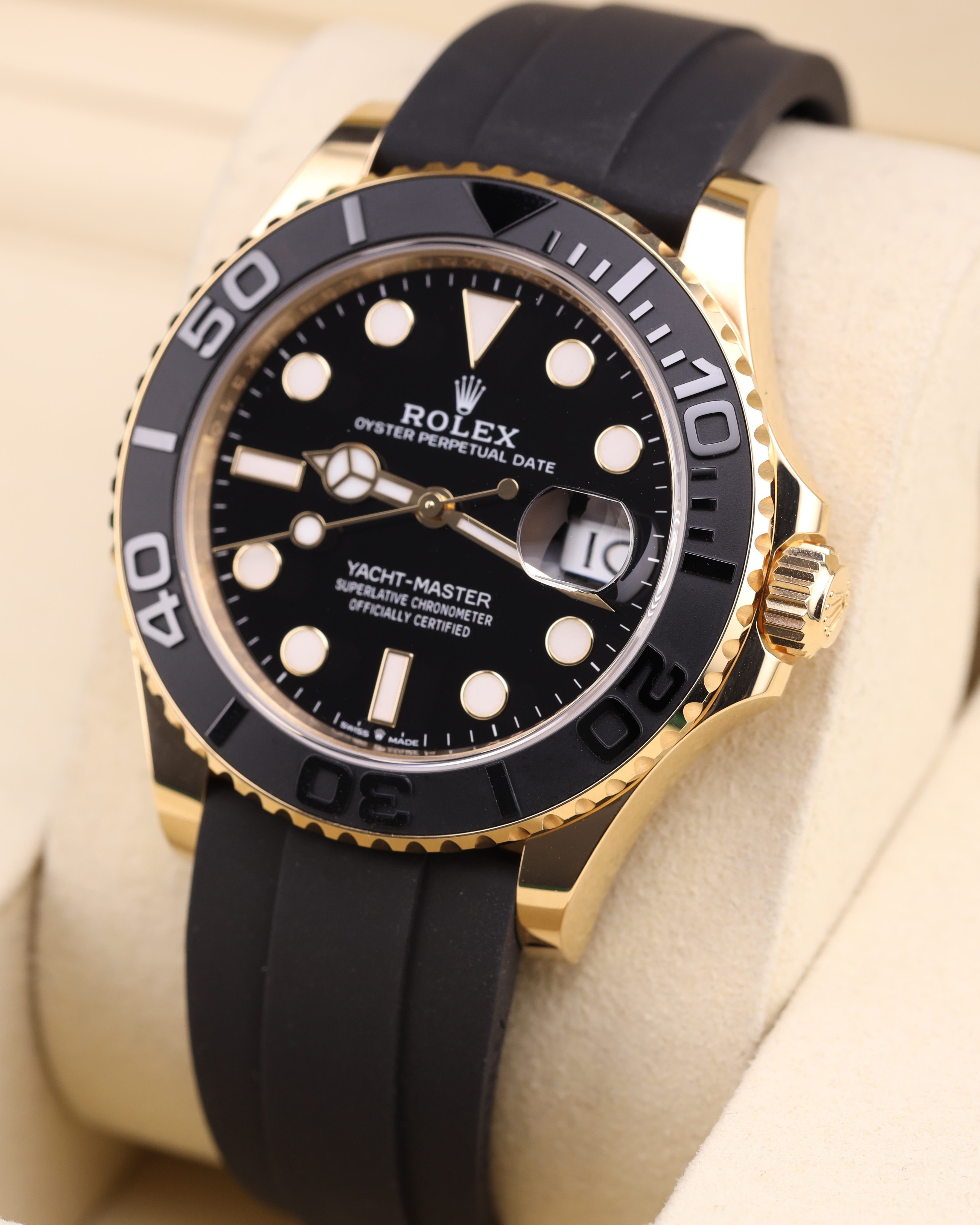 Rolex Yacht-Master 42 Yellow Gold Black Dial Oysterflex 226658 - 2026