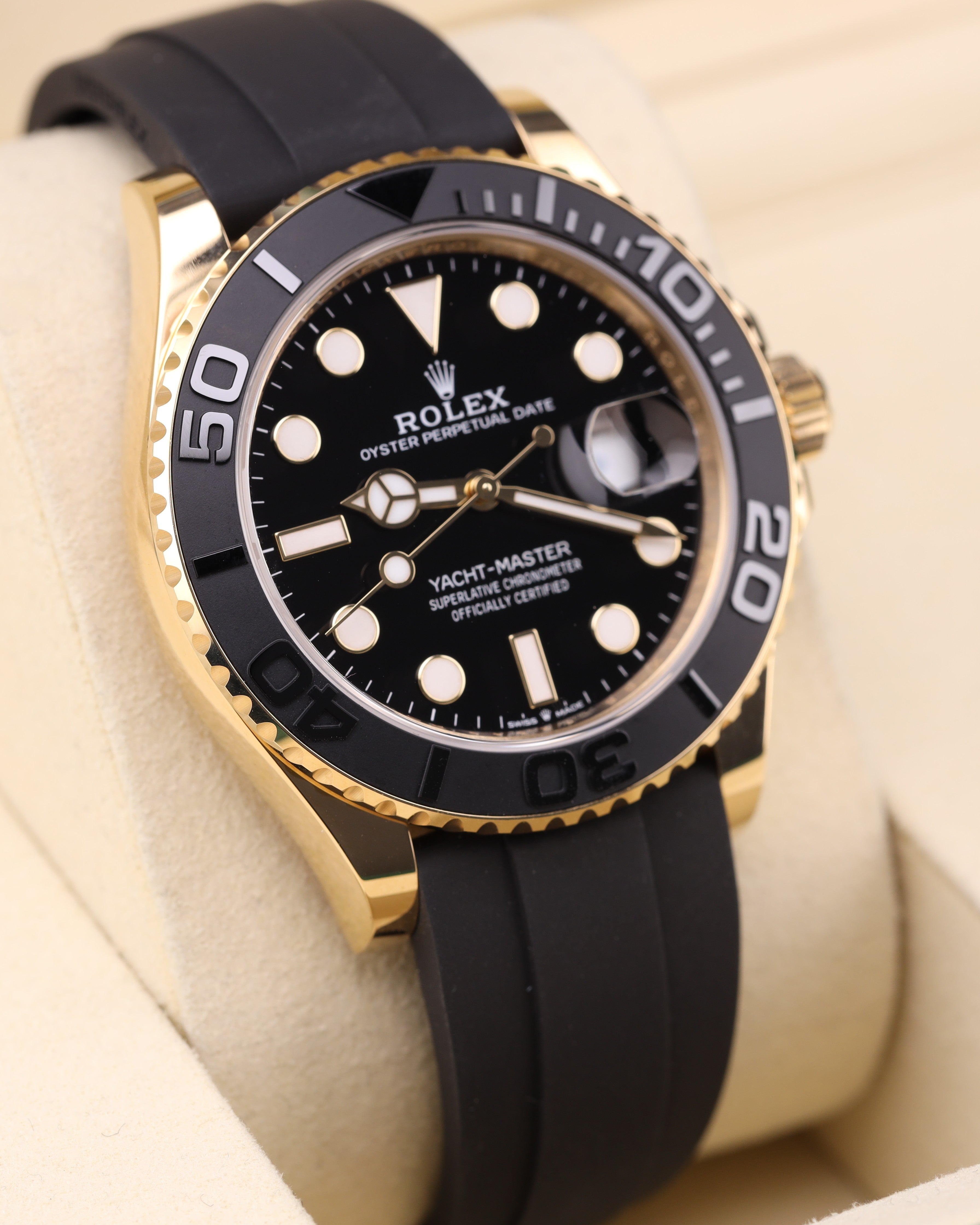 Rolex Yacht-Master 42 Yellow Gold Black Dial Oysterflex 226658 - 2026