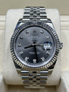 Rolex Datejust 41 Slate/Rhodium Diamond Dial