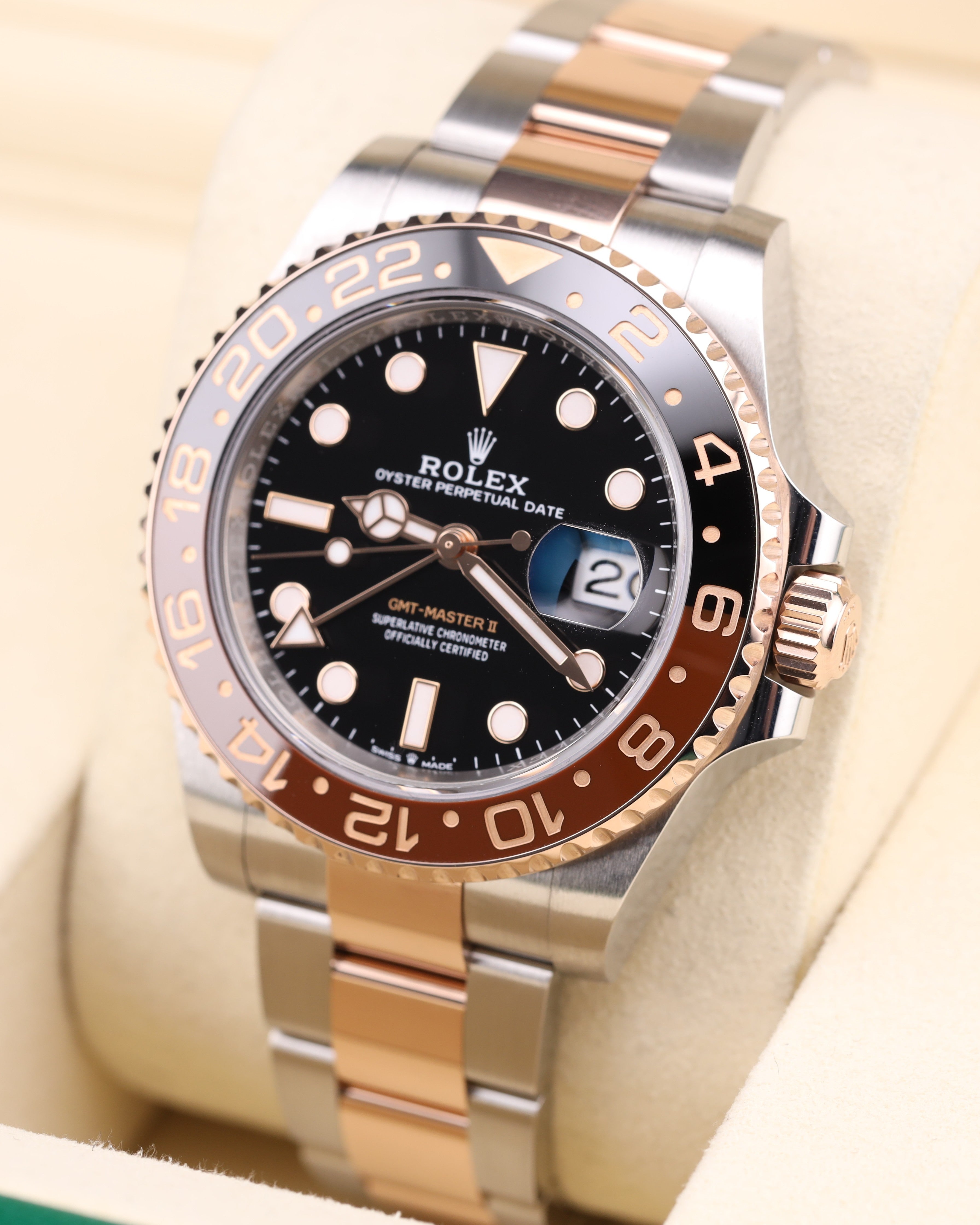 Rolex GMT-Master II Rootbeer Two Tone Rose Gold 126711CHNR - 2024