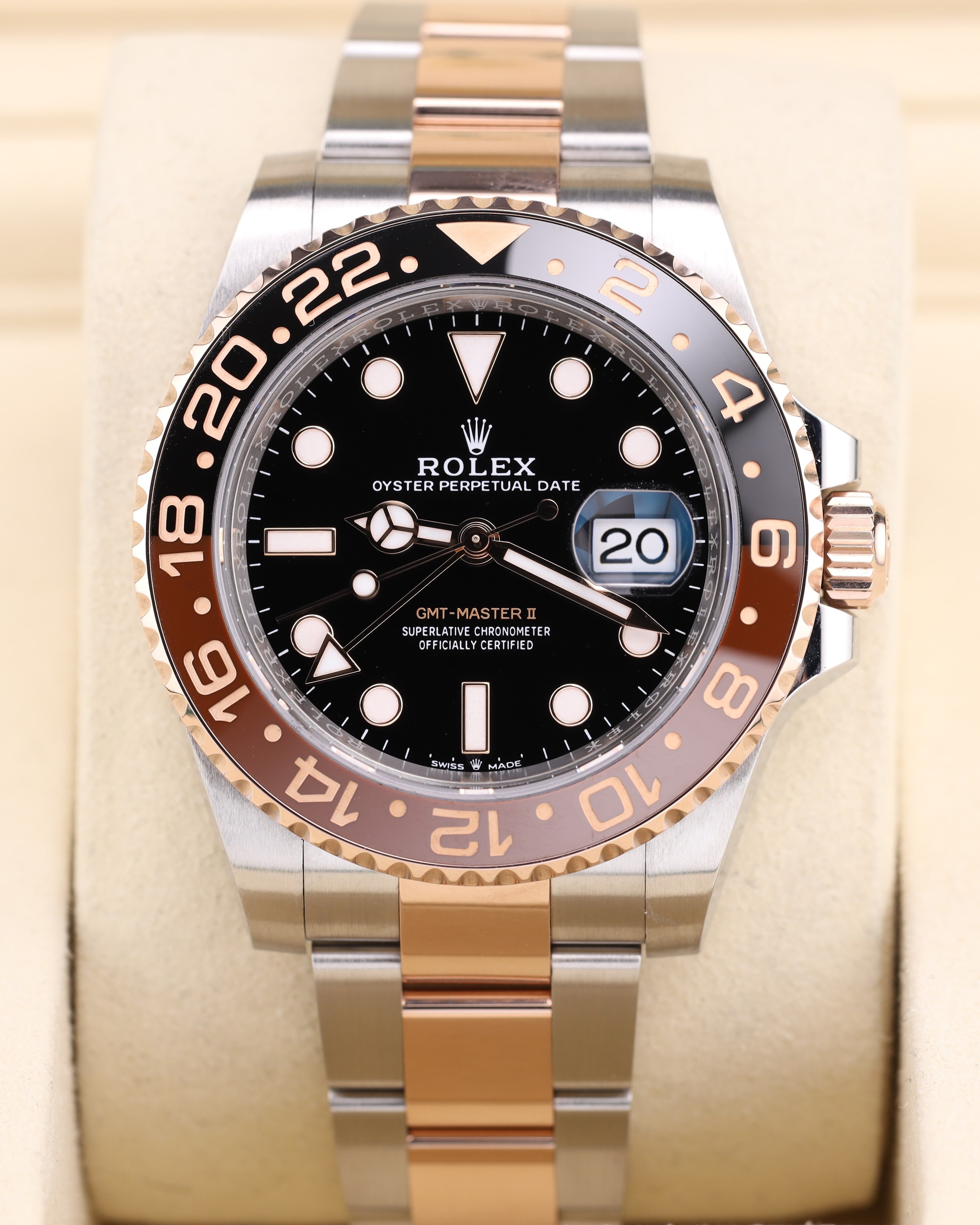 Rolex GMT-Master II Rootbeer Two Tone Rose Gold 126711CHNR - 2024