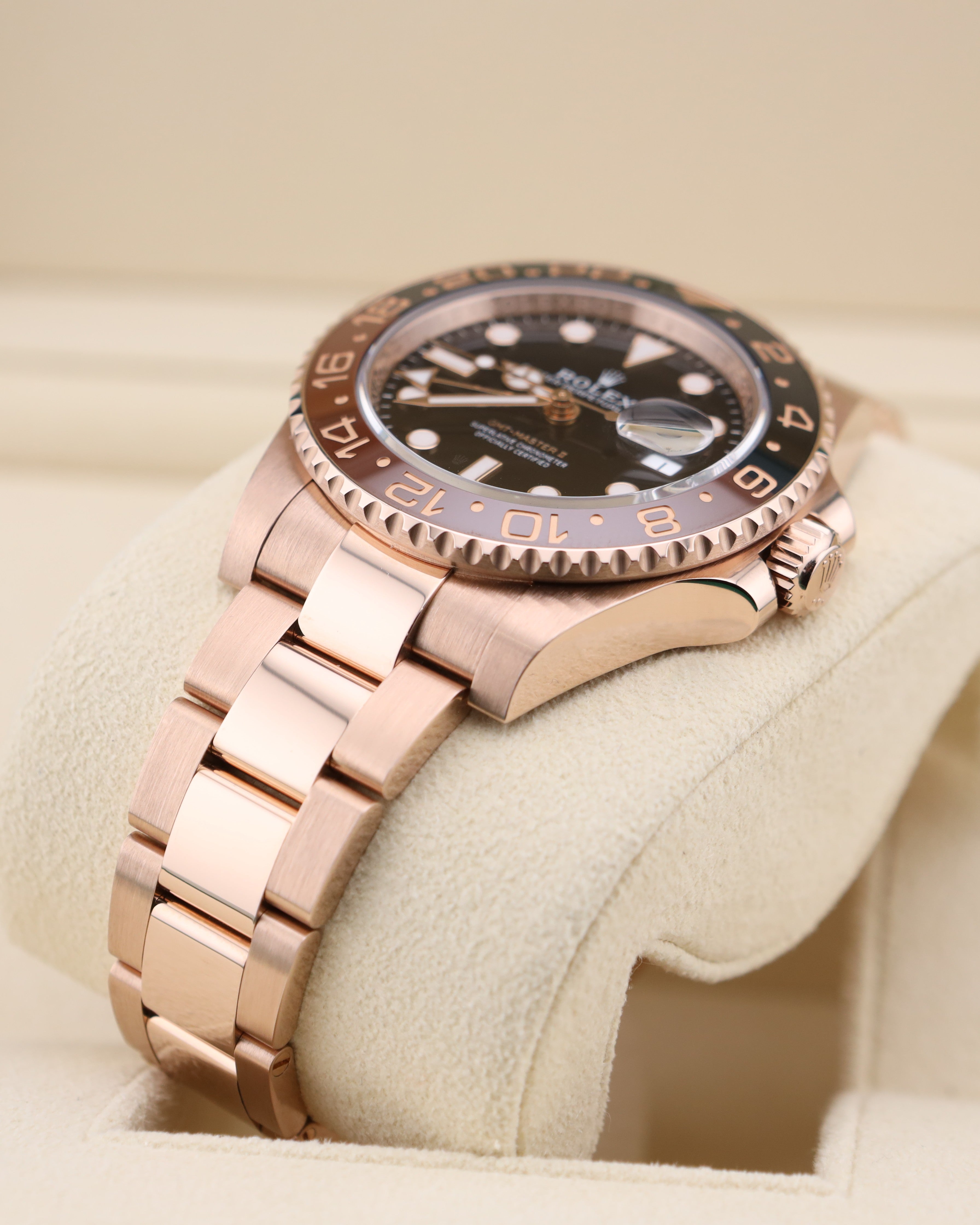 Rolex GMT-Master II Rootbeer All Rose Gold 126715CHNR