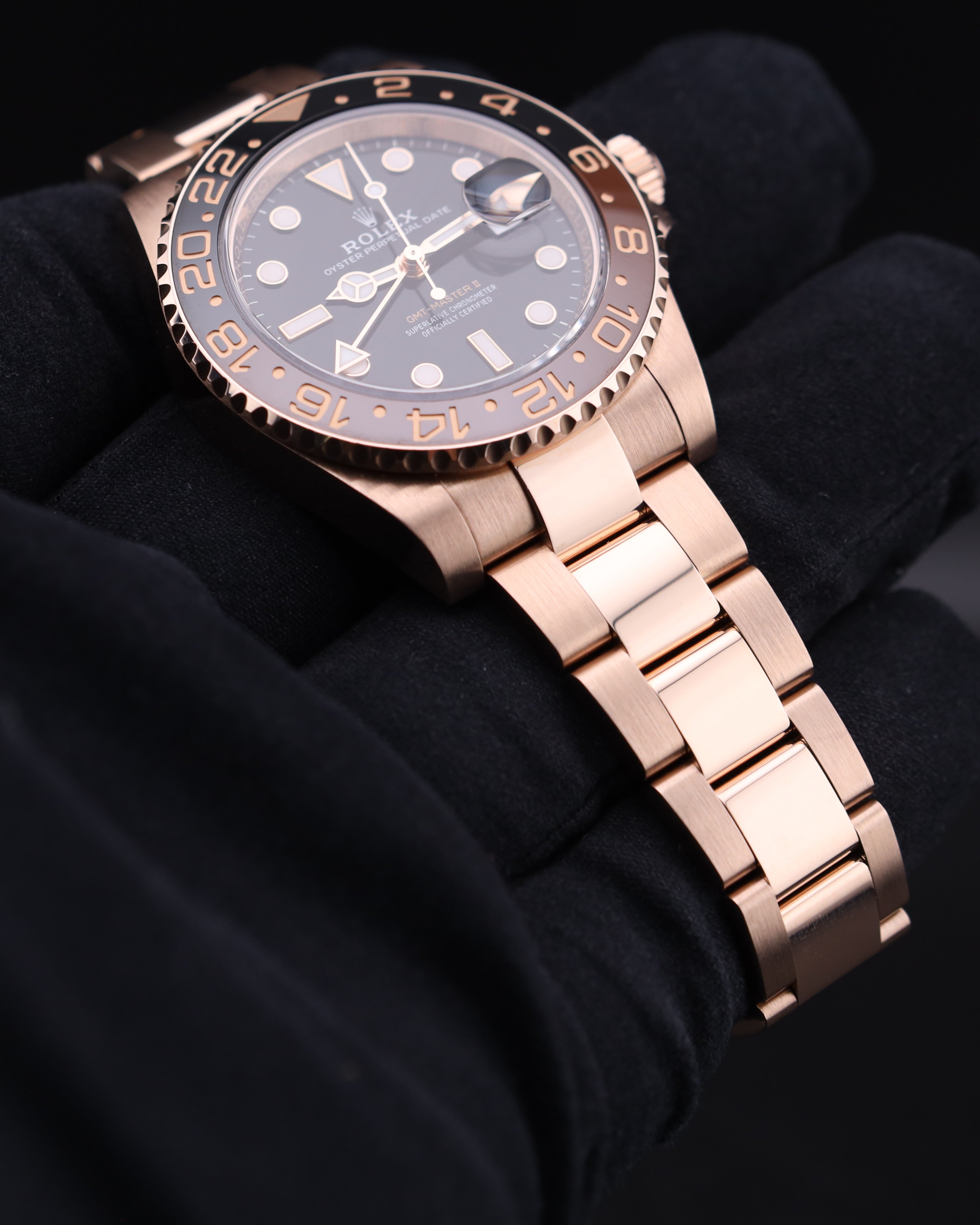 Rolex GMT-Master II Rootbeer All Rose Gold 126715CHNR